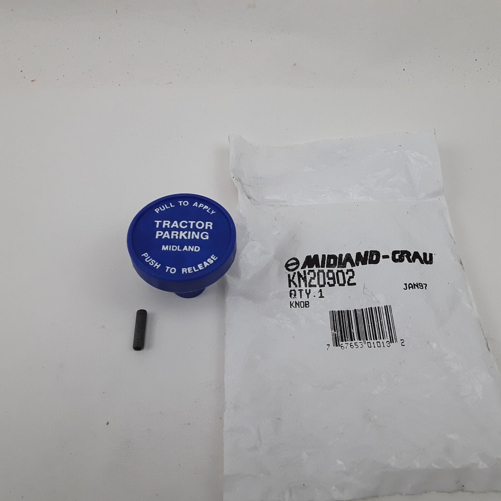 Midiand Grau Dash Knob - For Pin Type Push-Pull Valves Blue, 3/8" Mounting Shaft