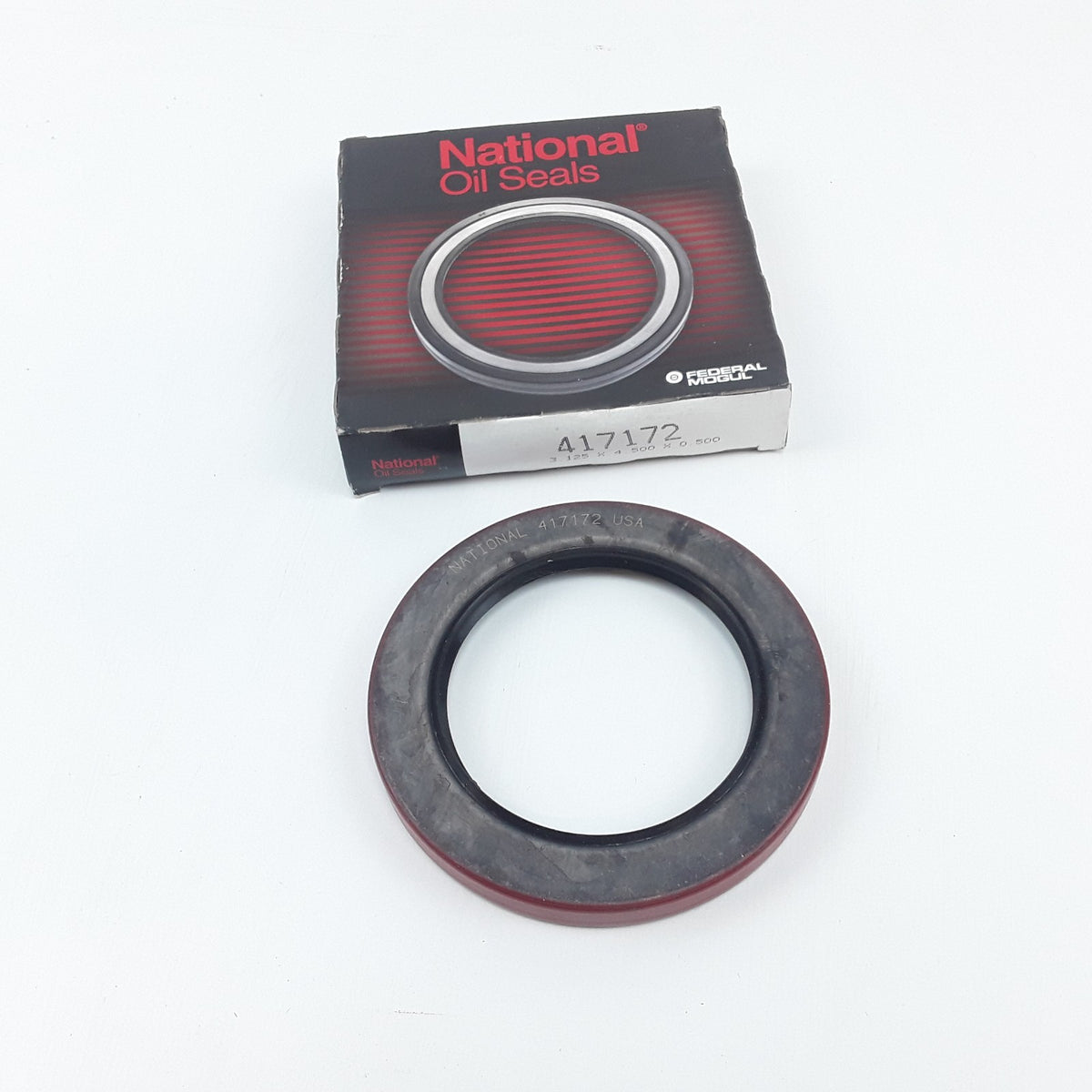 National Seals 417172 Industrial Multi-Purpose Oil Seal 3.125 x 4.500 x 0.500