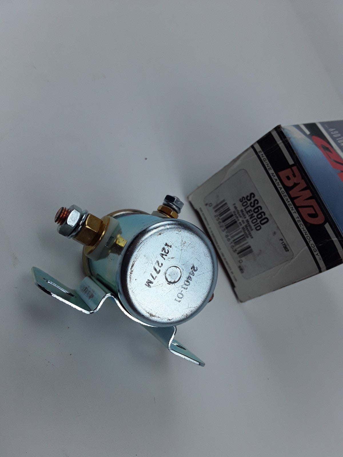 Starter Solenoid 12V 85 A 10-32 thread and 5/16"-24 thread copper terminal 5