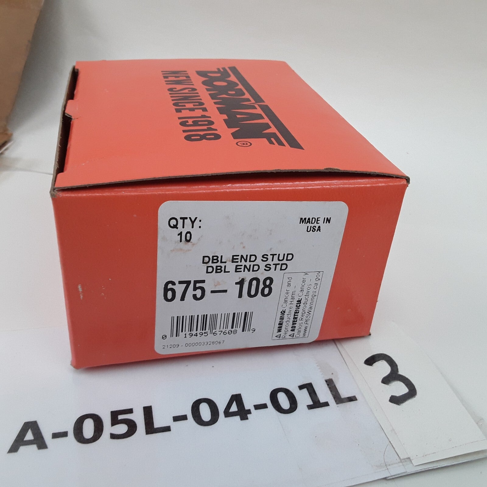 Multi-Purpose Double Ended Stud - 7/16-14 x 3/4 In. and 7/16-20 x 1-13/16 In