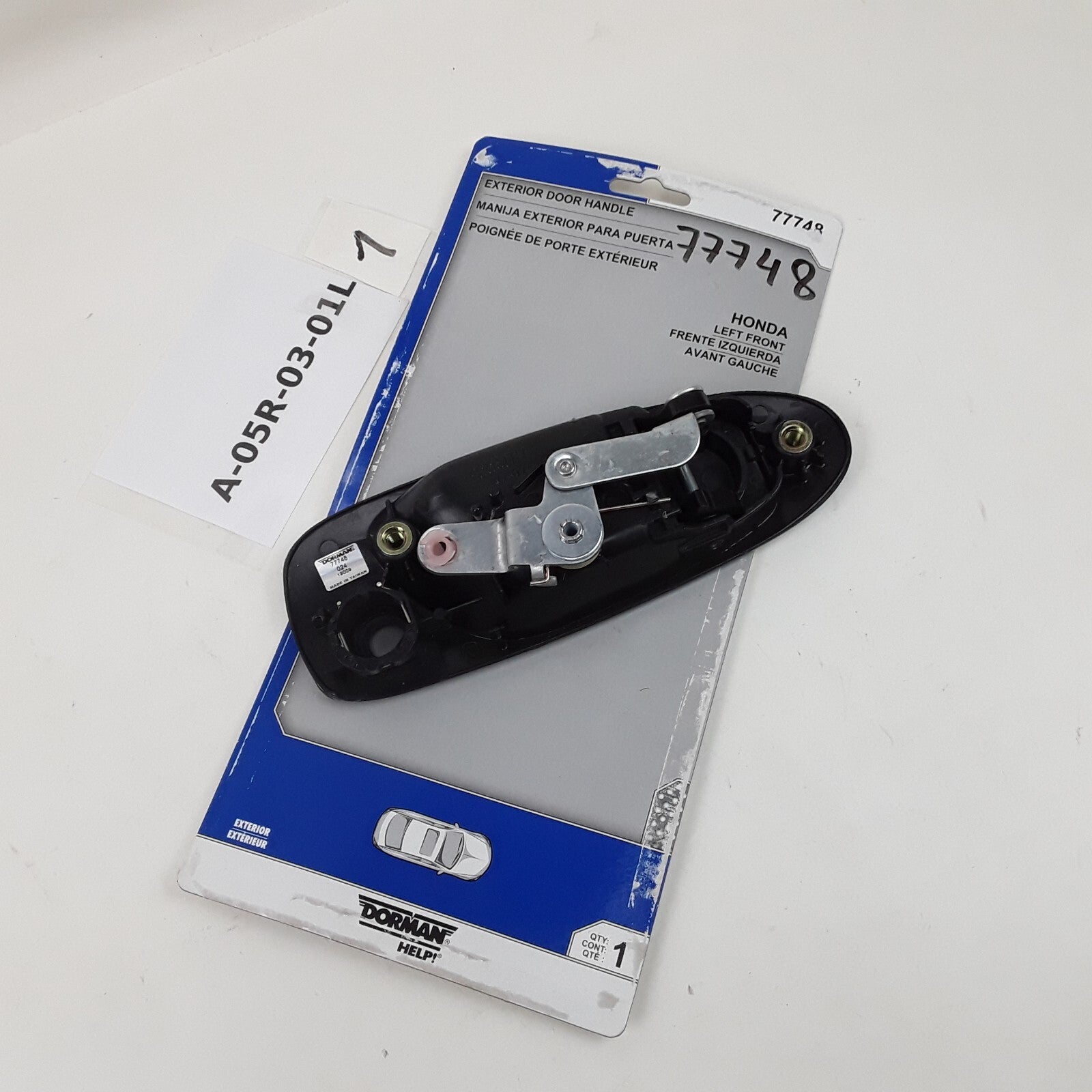 Dorman 77748 Front Left Exterior Door Handle For Honda Civic 1992 1993 1994 1995