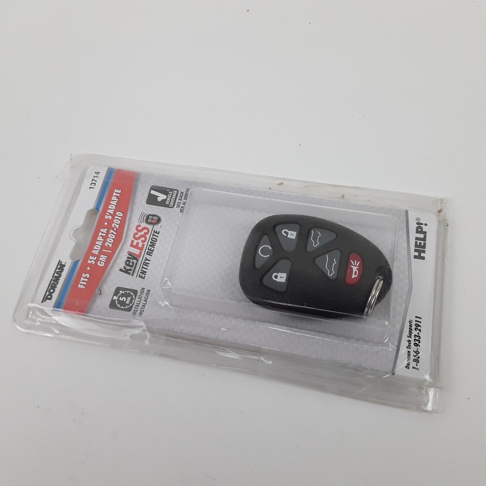 Dorman 13714 Keyless Entry Remote 6 Button Fits Chevrolet GMC Cadillac 2007-2010