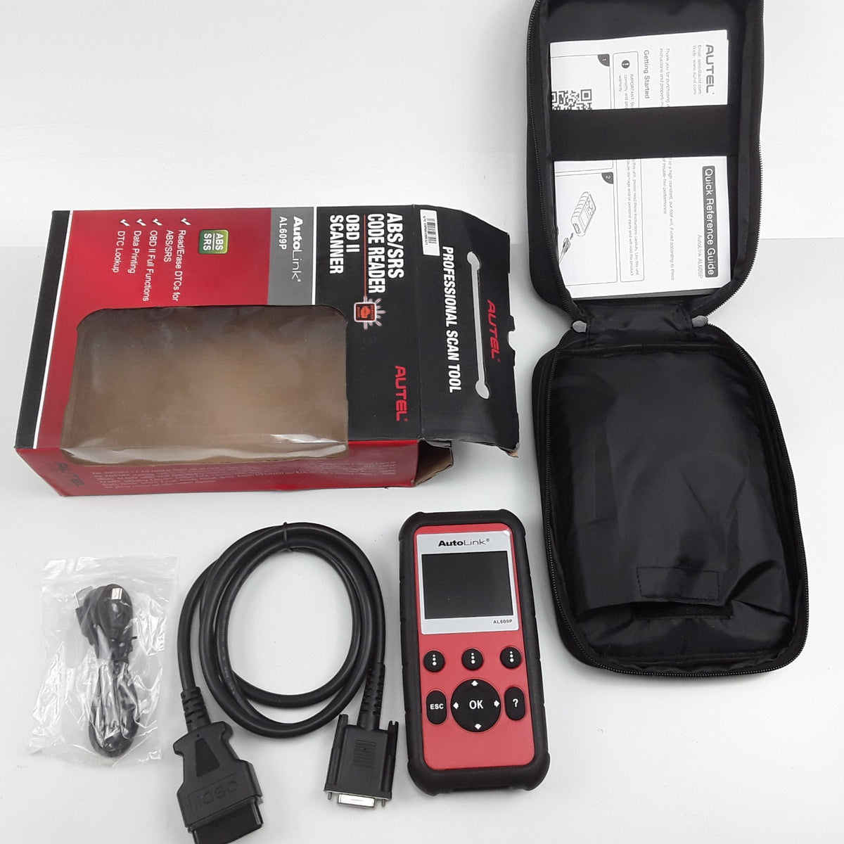 Autel AutoLink AL609P ABS/SRS Code Reader OBD II Full Functions Data Printing
