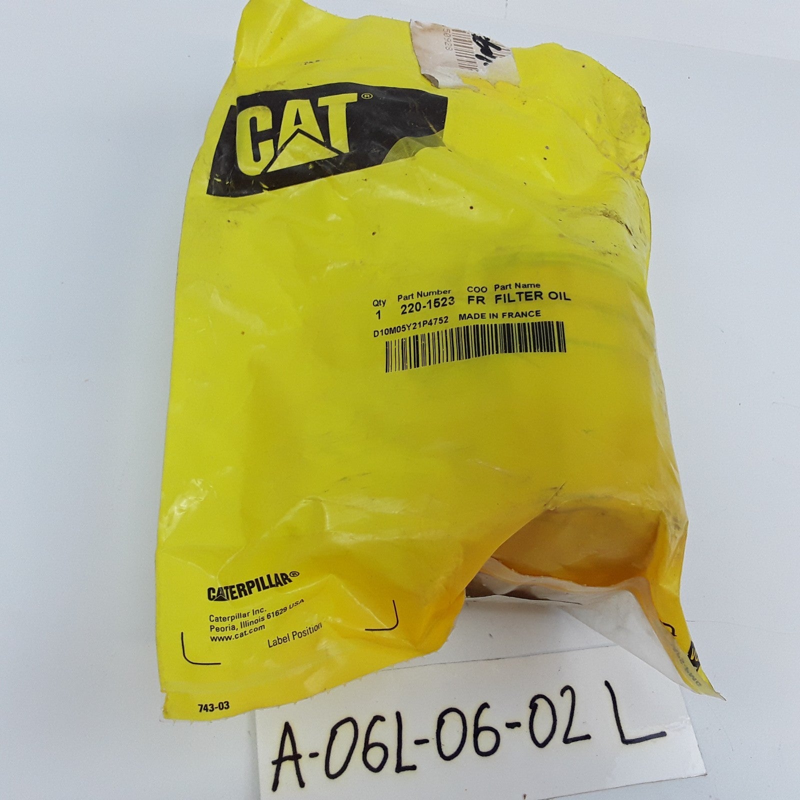 Cat 220-1523 Engine Oil Filter Assembly For Caterpillar Heavy Duty Trucks