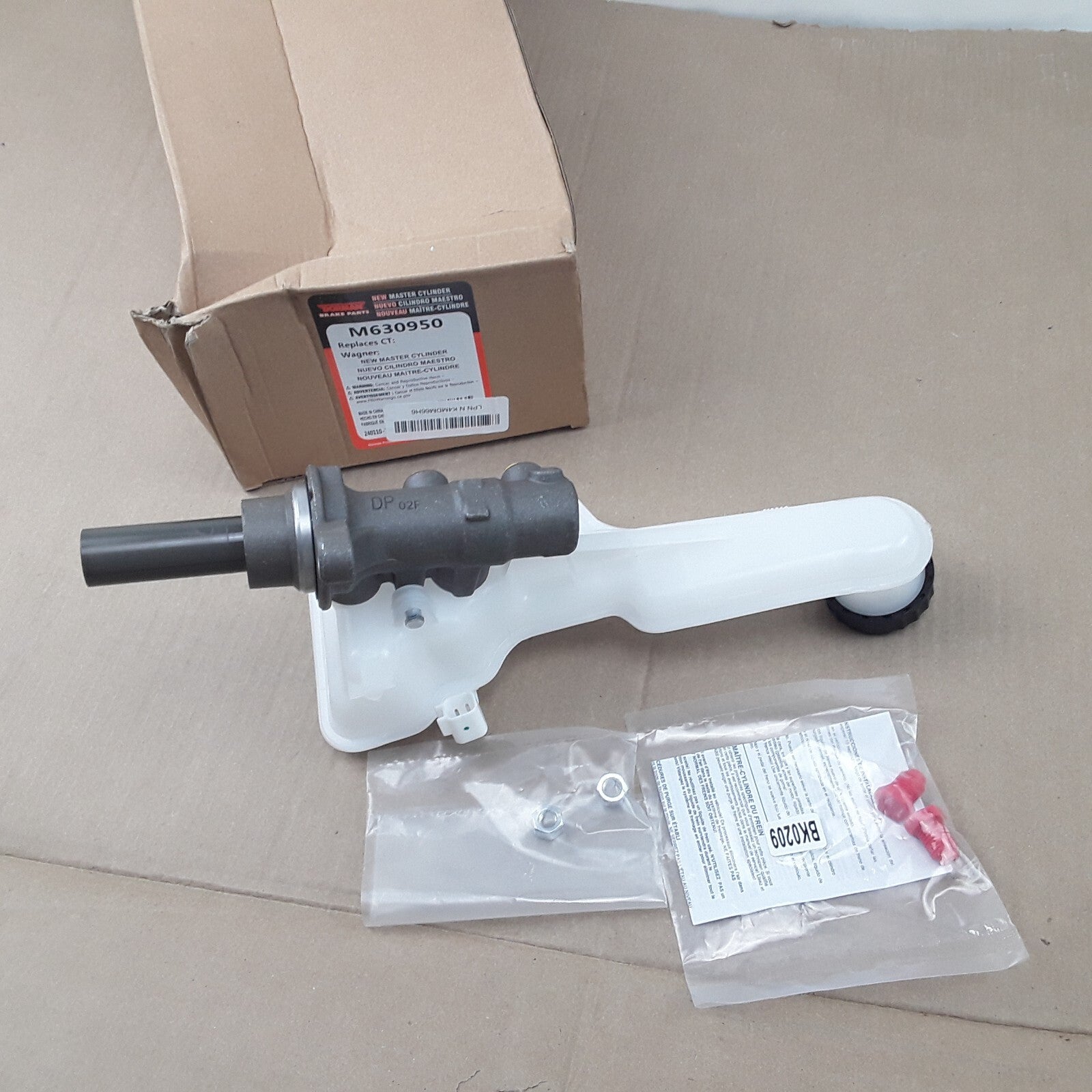 Dorman M630950 Brake Master Cylinder Fits Lincoln MKZ Ford Fusion (2013-2016)