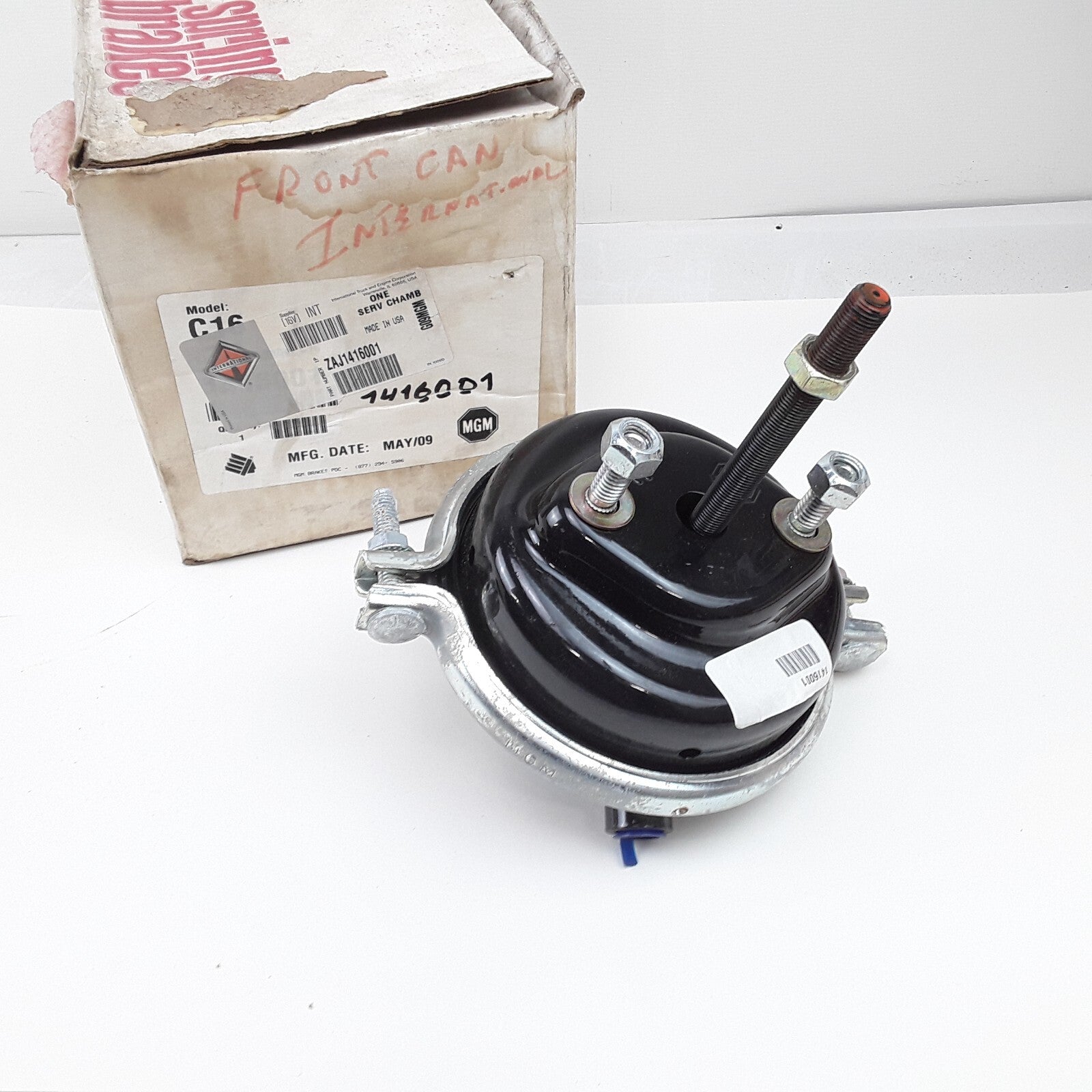 MGM 1416001 Air Brake Chamber - 1416 Series, 2.25" Stroke, Size 16 Model C16