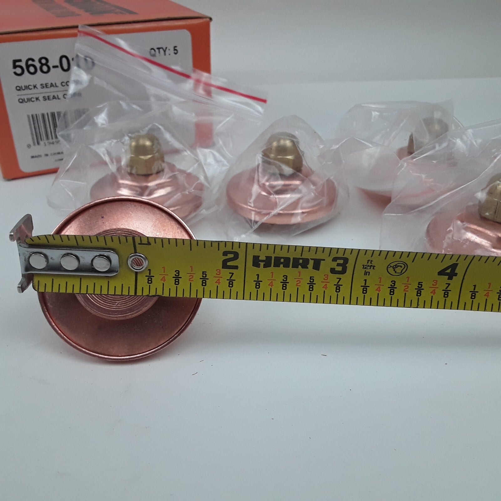 5 Expansion Plug Quick Seal Copper 1-5/8" Max Expansion 1.655" Fits Buick Dodge