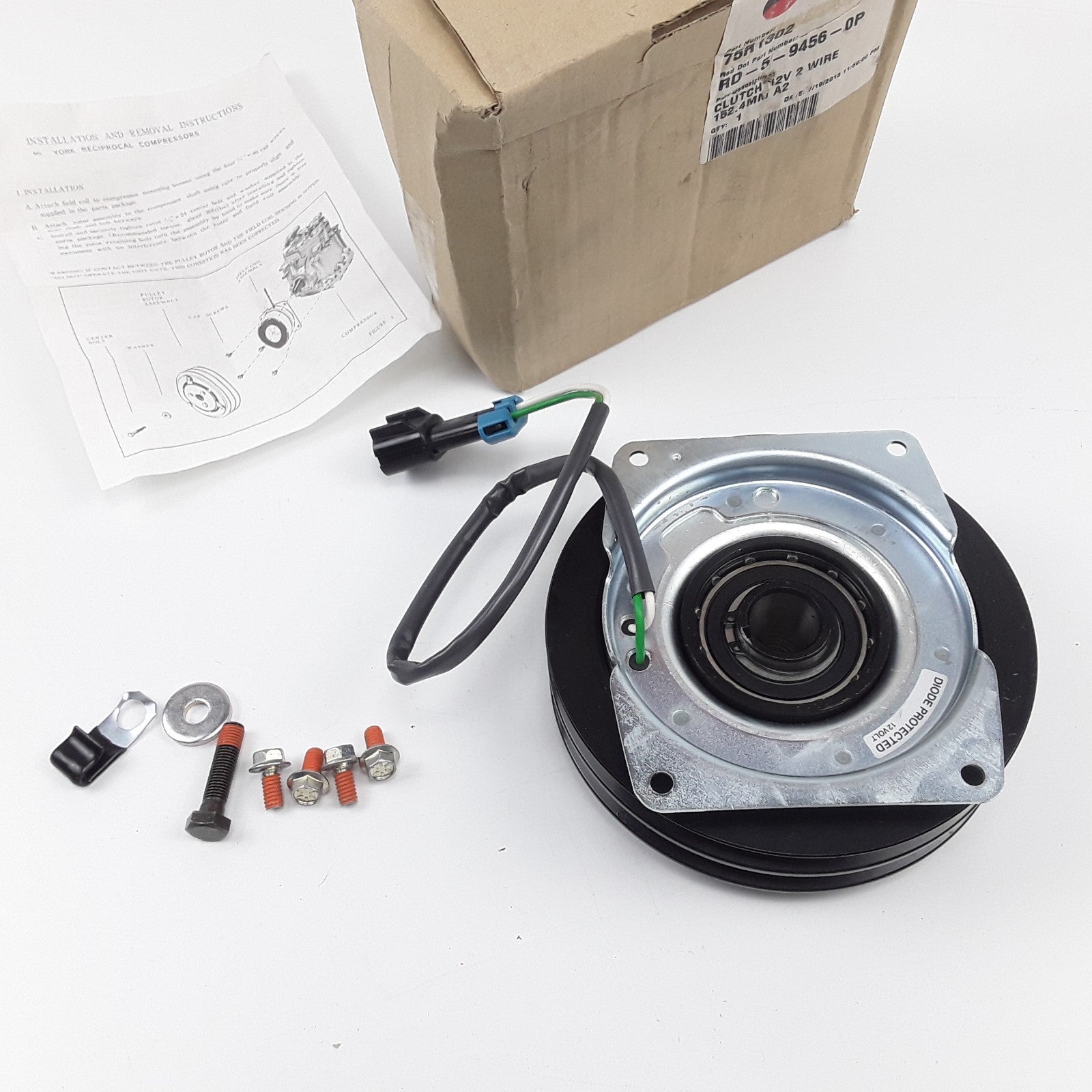 Red Dot 75R1302 Clutch Assembly 12V 2-Wire For Heavy Duty Trucks
