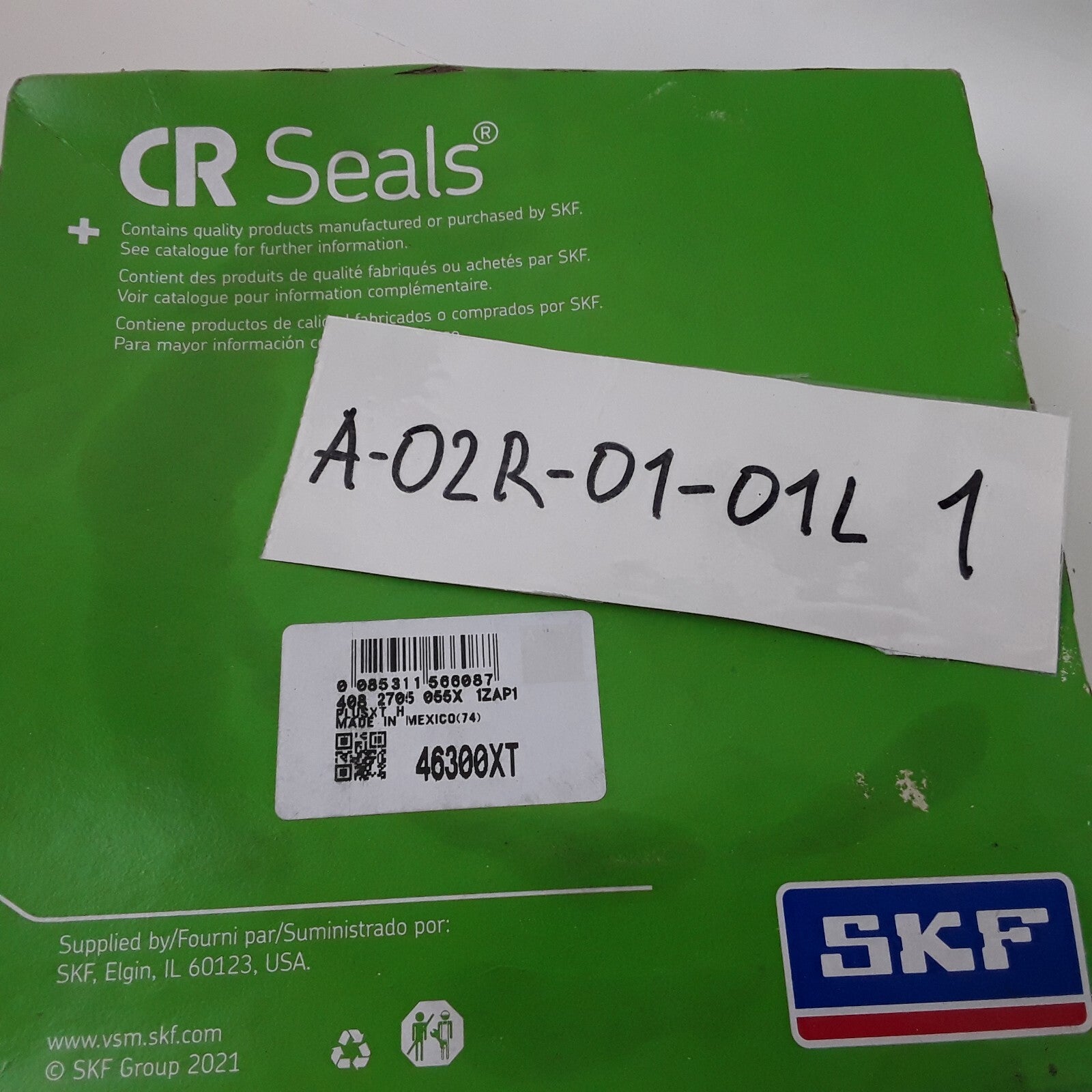 SKF 46300XT CR Scotseal X-Treme Plusxl Oil Seal Black Rubber Unitized