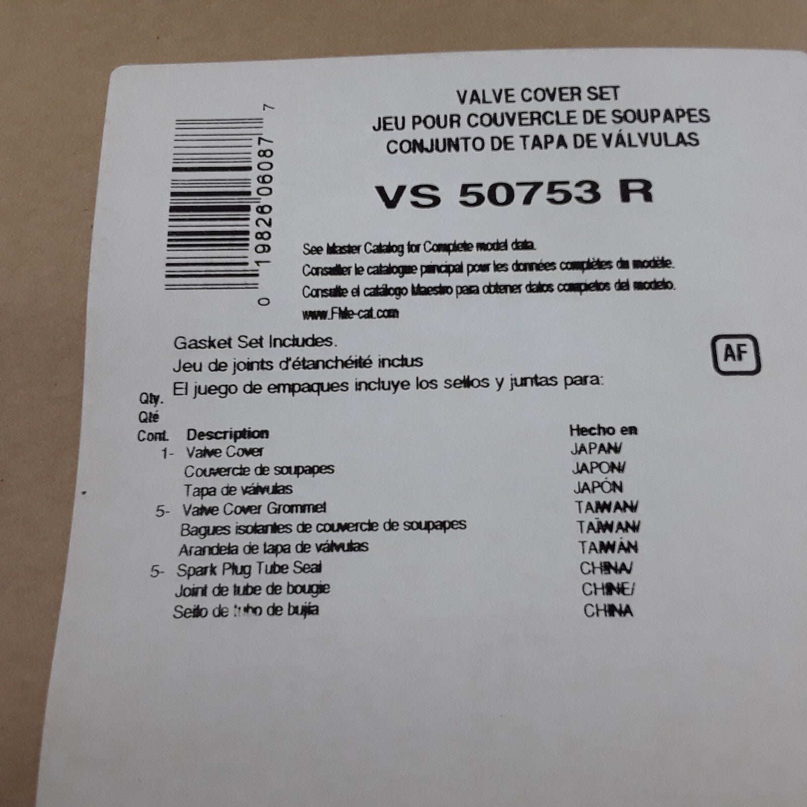 Fel-Pro VS 50753 R Engine Valve Cover Gasket Set Fits Acura TL Vigor (1992-1998)