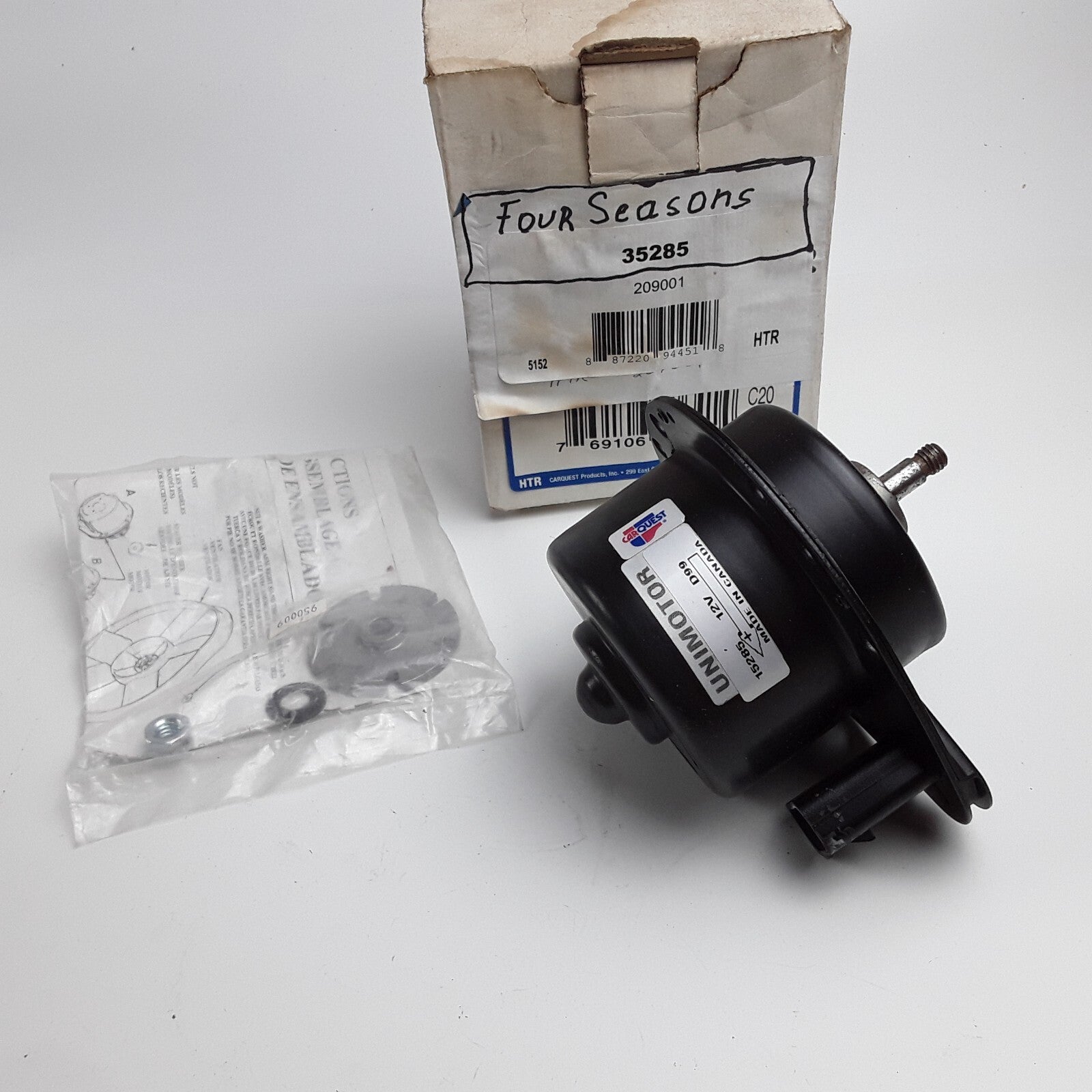 A/C Condenser Fan Motor Fits Buick Regal 1997-1998 Oldsmobile Intrigue 1998-1999