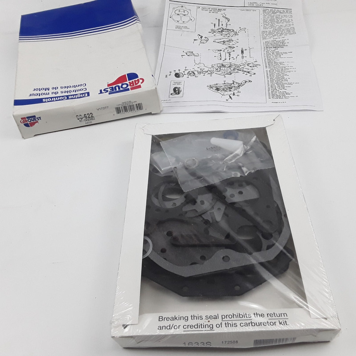 Carburetor Repair Kit Fits Chevrolet V30 V3500 GMC P3500 V3500 Jimmy (1985-1989)