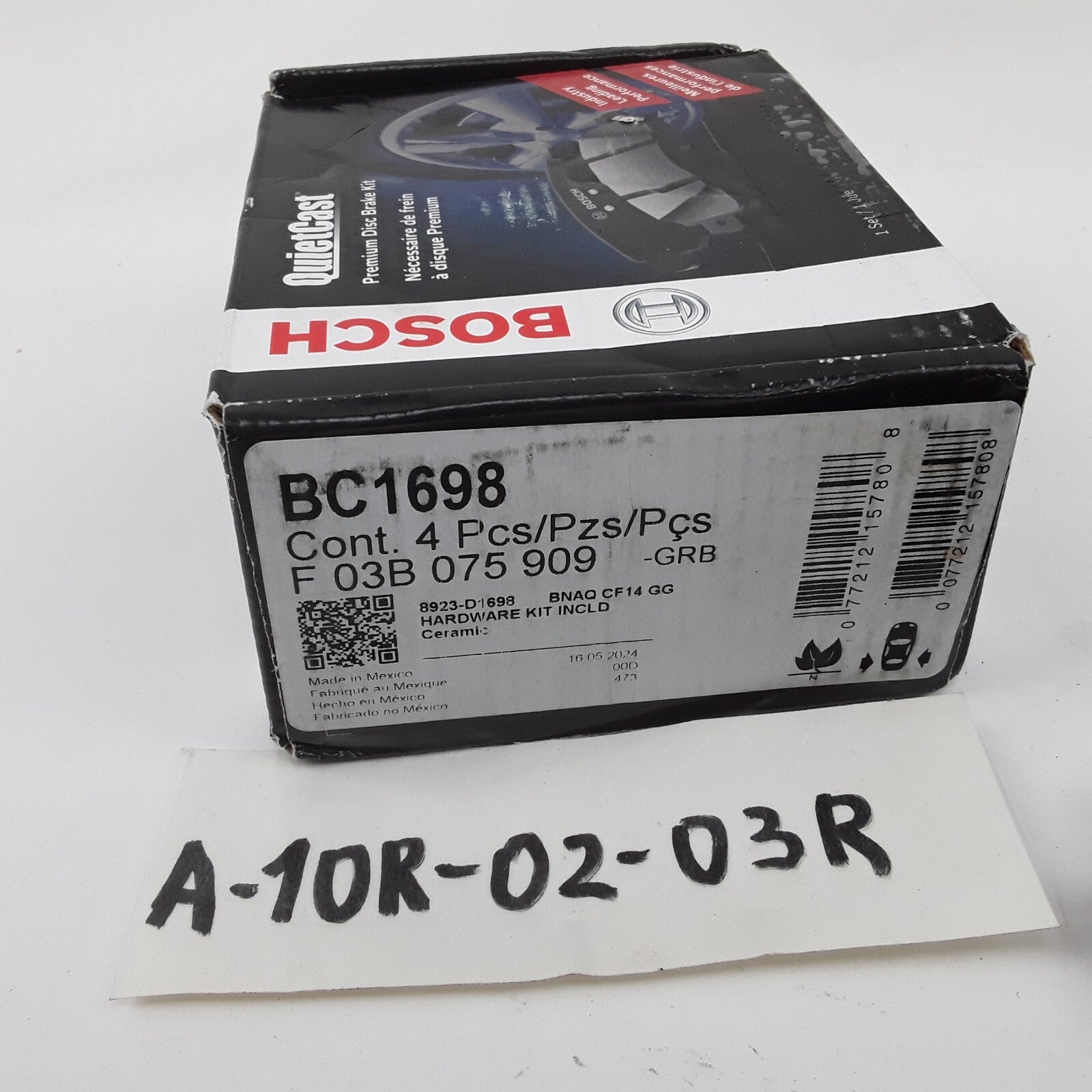 Bosch Rear Disc Brake Pad Set Fits Acura TLX MDX RLX Honda Odyssey (2014-2020)
