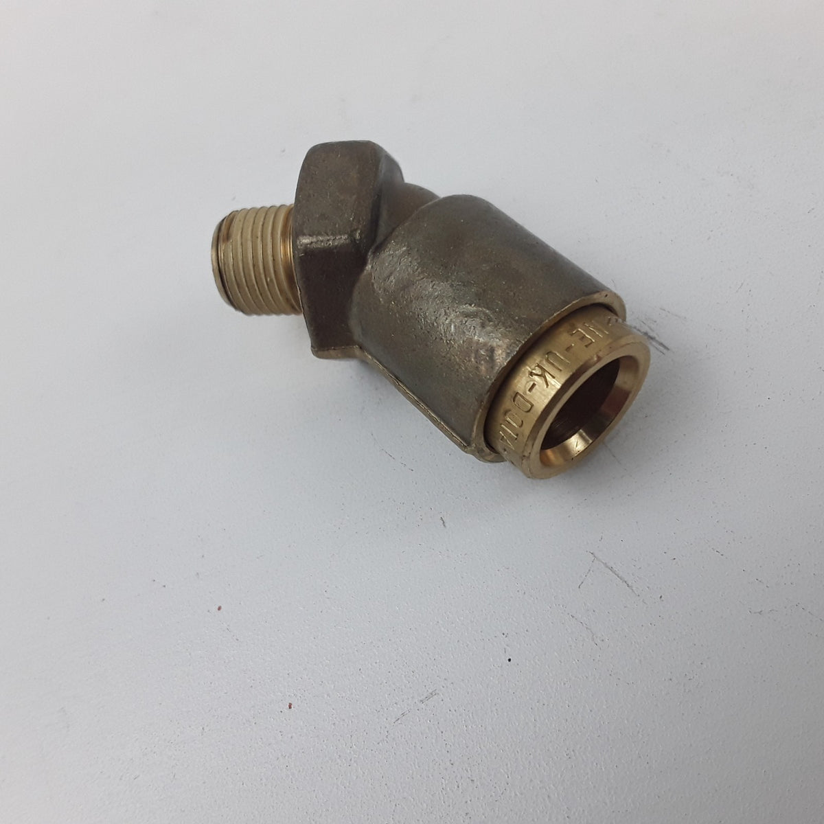 45° Brass Push-to-Connect (PTC) Male 3/8 Elbow Fitting For Mack & Volvo Truck