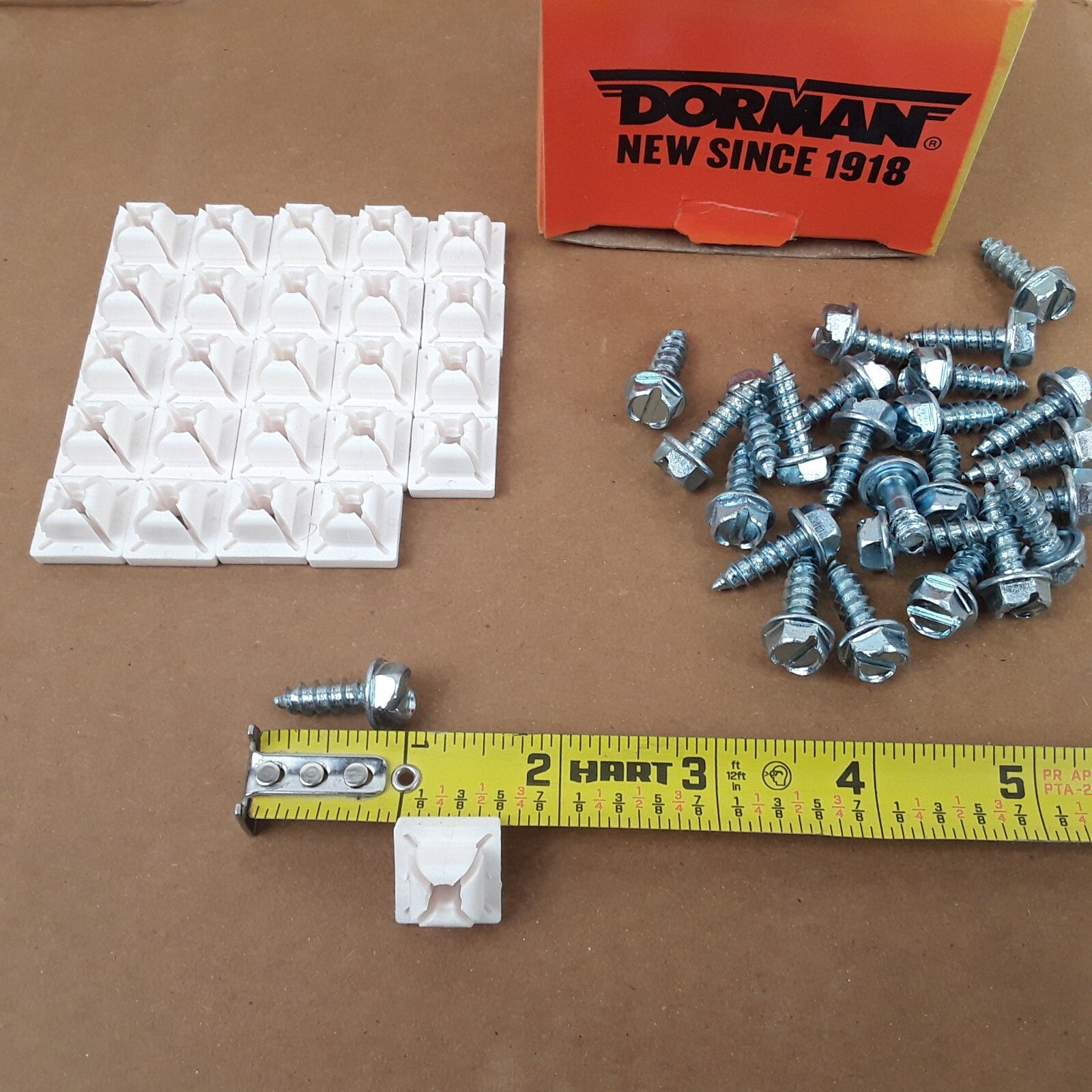 Direct replacement Car Truck License Plate Fasteners- No. 14 x 3/4 In Pack of 25