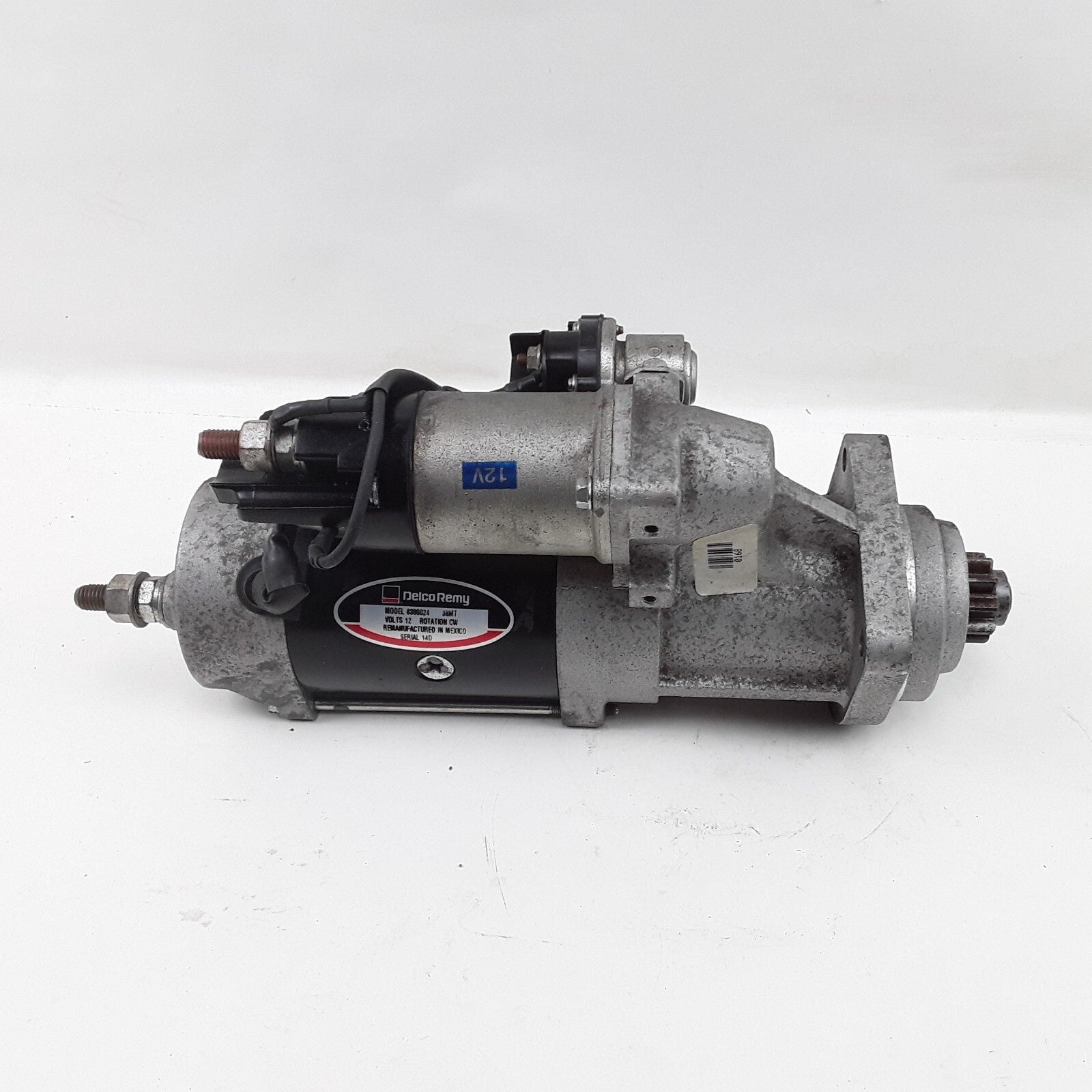 Delco Remy 8300024 Starter Motor 38MT Model, 12V, 10 Tooth, SAE 1 , Clockwise
