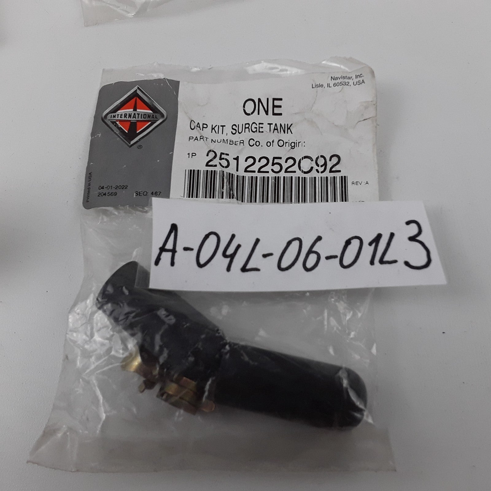 OEM International 2512252C92 Radiator Surge Tank Cap Kit For Navistar Trucks