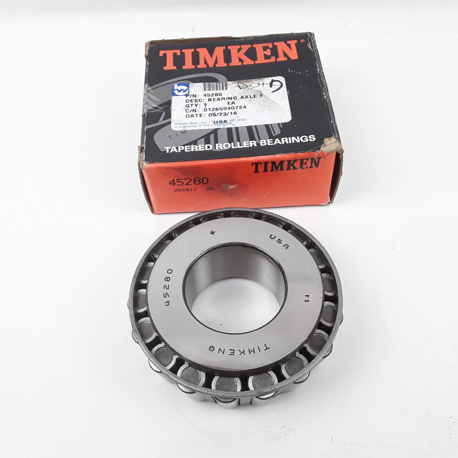 Timken 45280 - Tapered Roller Bearing For Heavy Duty Truck Bearing Cone
