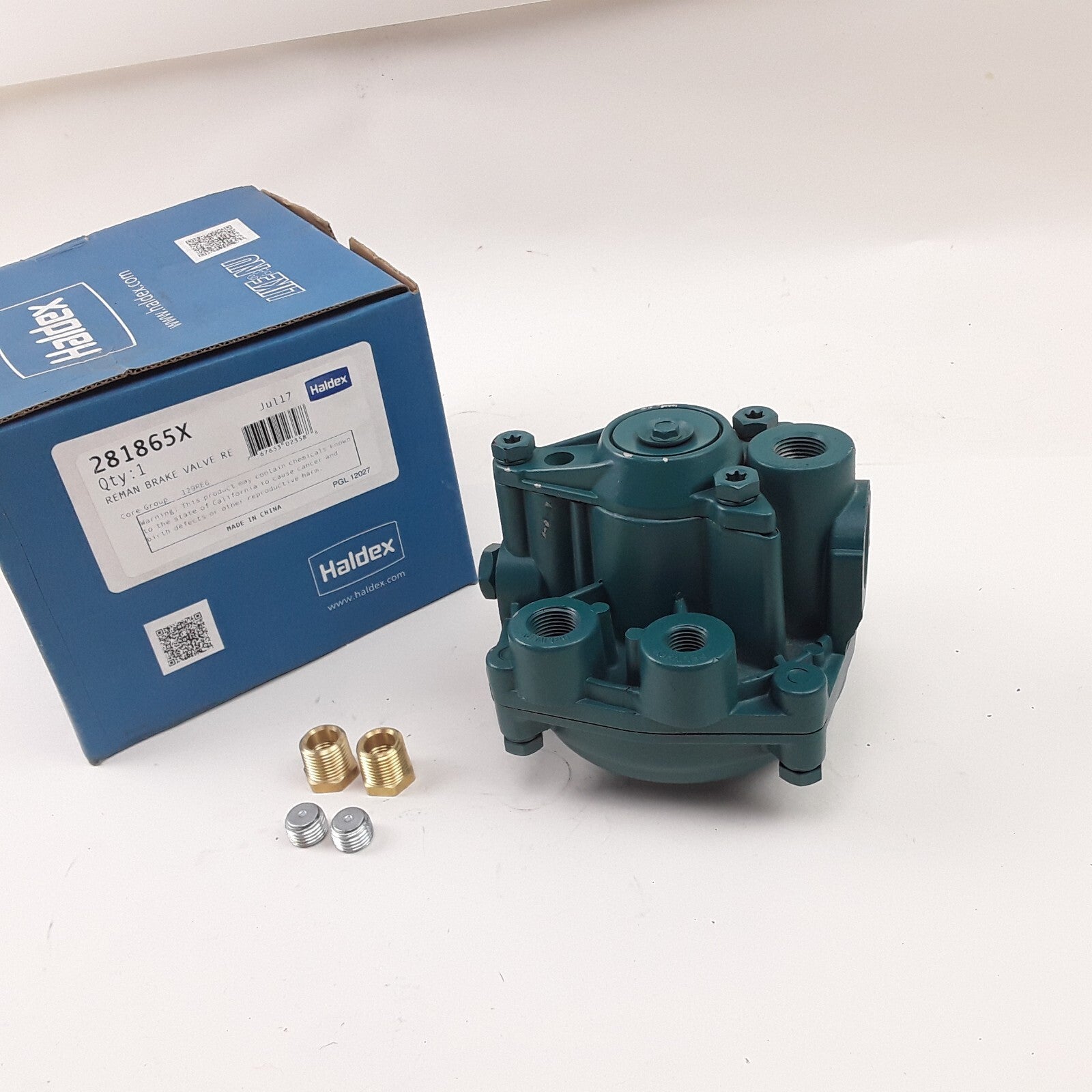 Haldex 281865X Reman Air Brake Emergency Relay Valve Assembly Heavy Duty