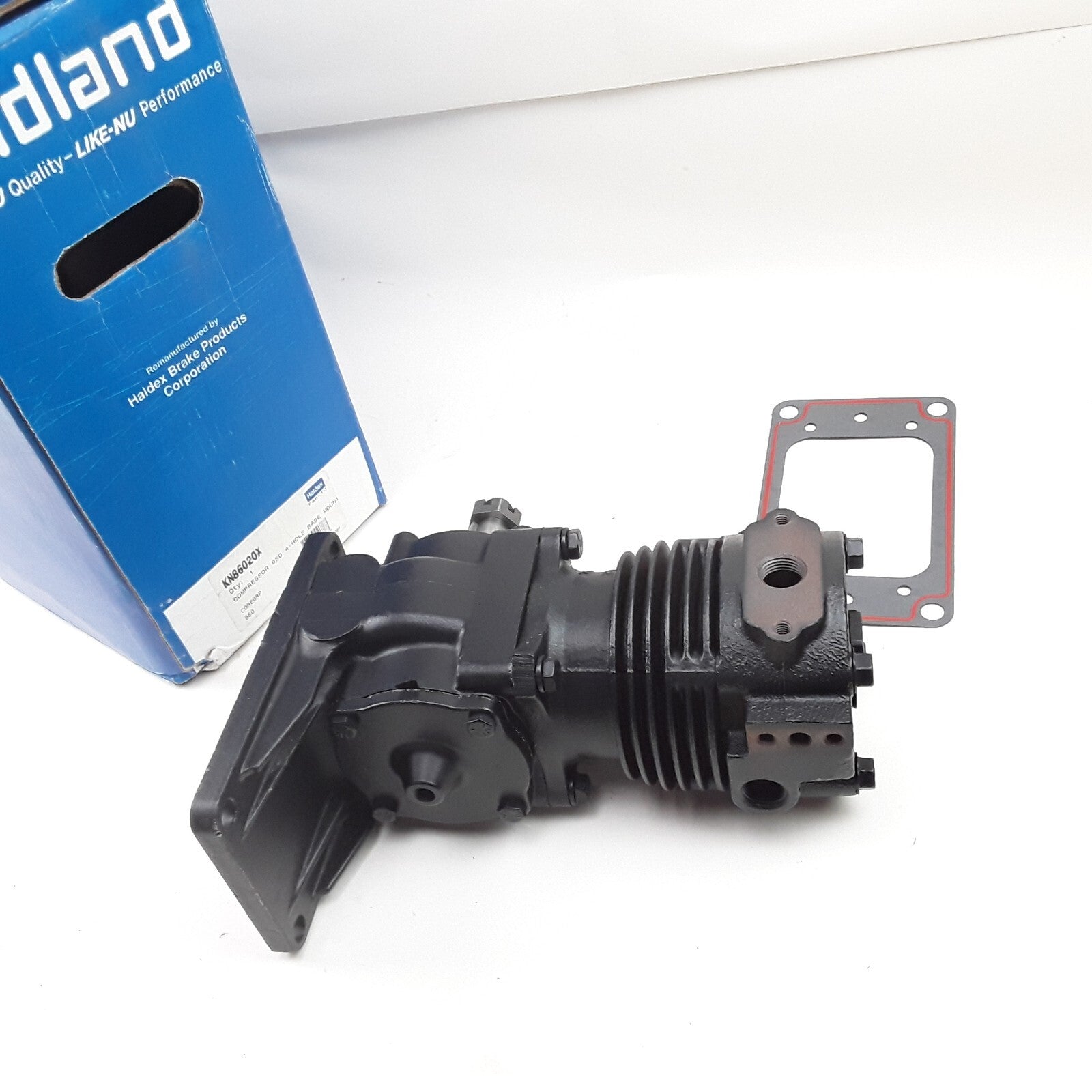 Haldex KN86020X Midland Air Brake Compressor 850 4-Hole Base Mount Heavy Duty