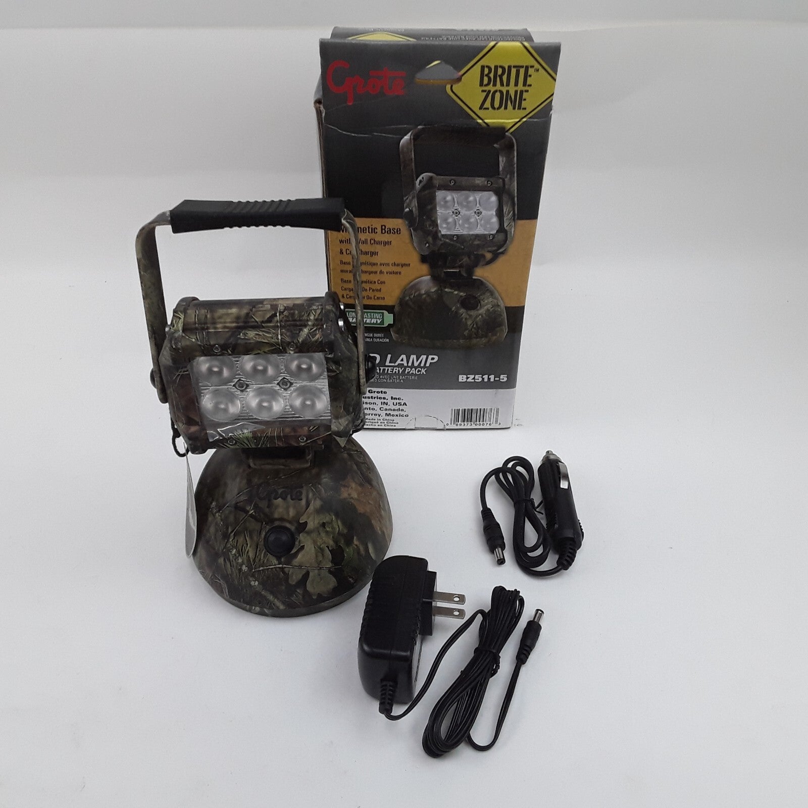 Grote BZ511-5 LED Lamp With Battery Pack for Hand Held Work Light Magnetic Base
