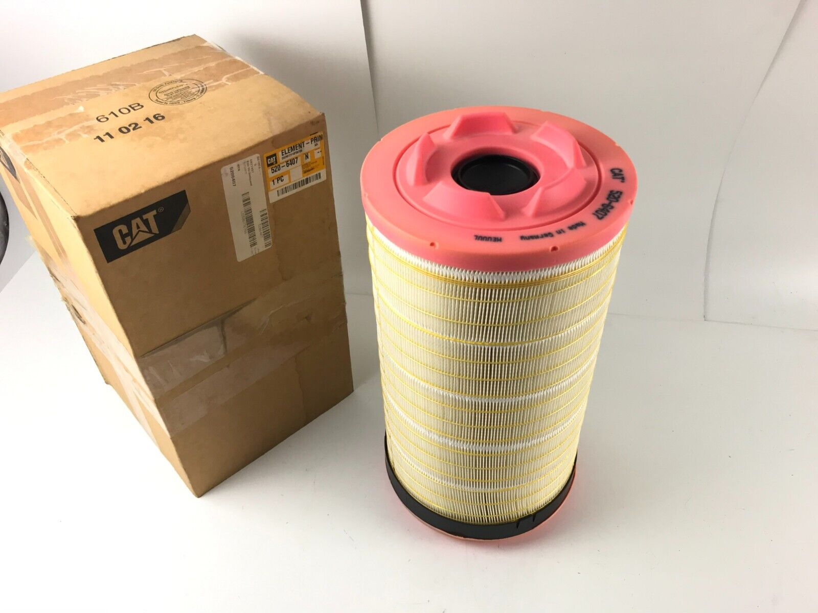 GENUINE OEM Caterpillar CAT 520-6407 ENGINE AIR FILTER Ref 528-722 FAST SHIPP - HotCarParts