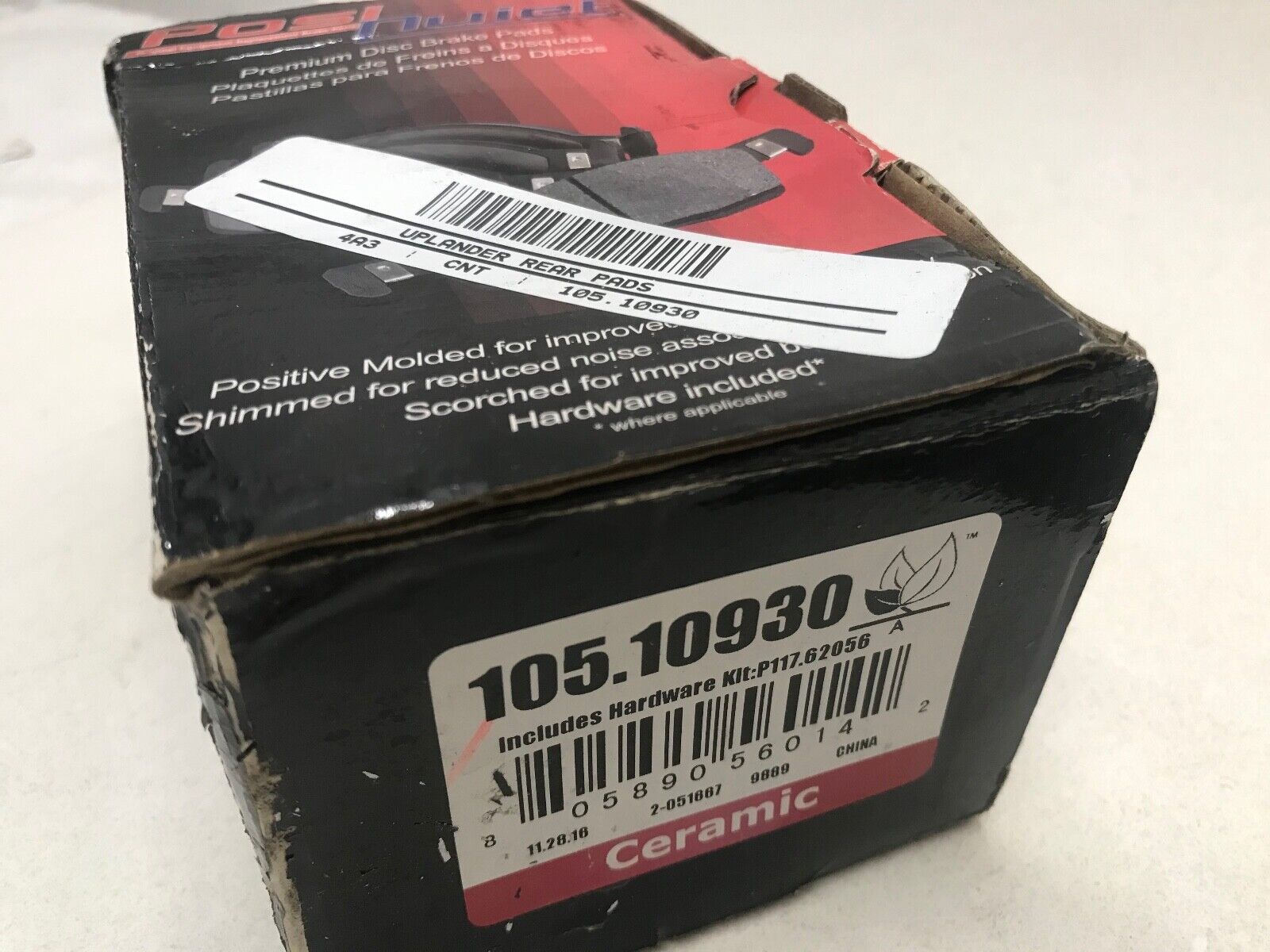 Disc Brake Pad Set Rear Centric 105.10930 for Buick, Chevrolet, Pontiac, Saturn - HotCarParts