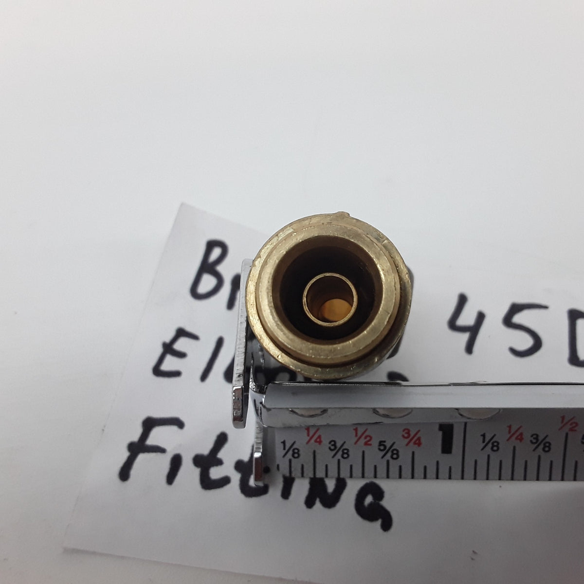 45° Brass Push-to-Connect (PTC) Male 3/8 Elbow Fitting For Mack & Volvo Truck