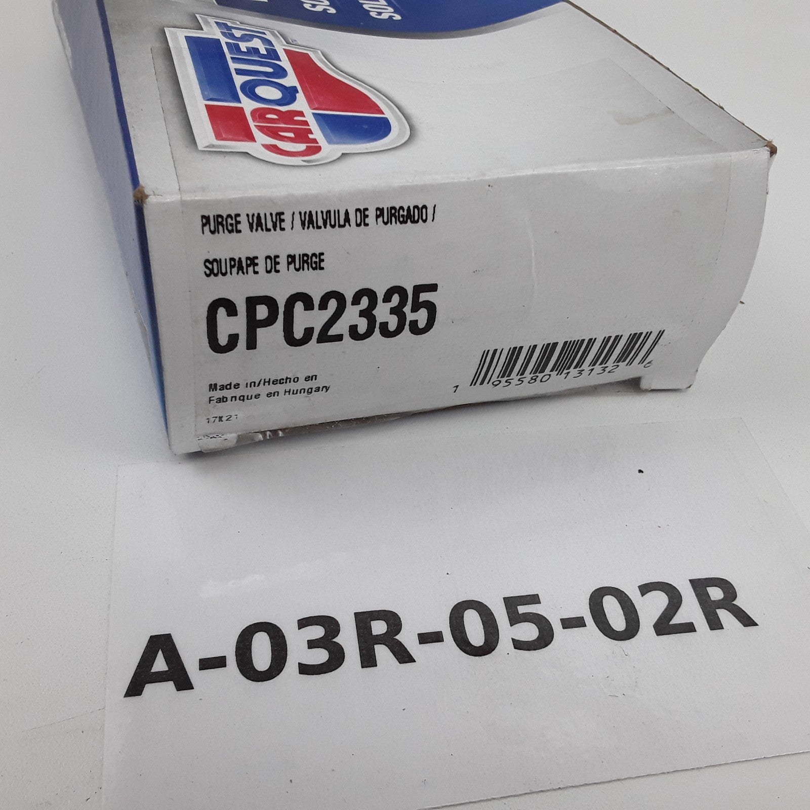 Carquest CPC2335 Vapor Canister Purge Solenoid Assembly Fits BMW 528i (2011)