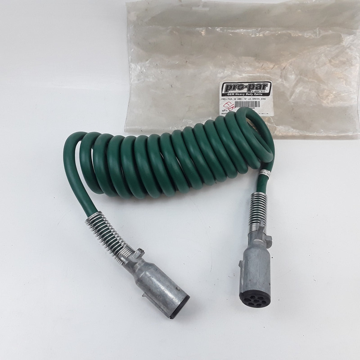 ABS Antilock Braking System Electrical Cable Green Zinc 15 ft, 12-in Lead