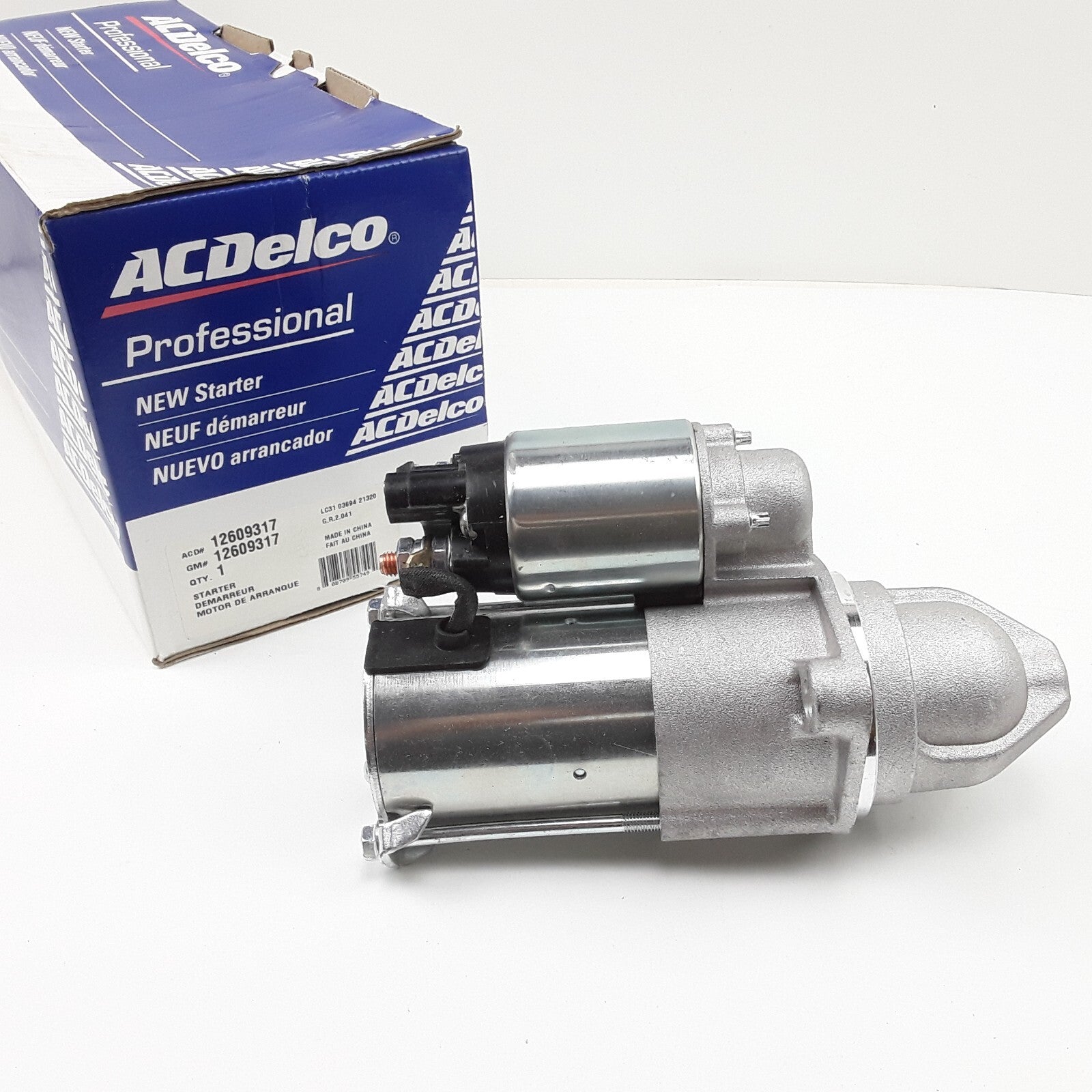 ACDelco 12609317 Starter Motor Fits GMC Buick Pontiac Chevrolet Saturn 2007-2017
