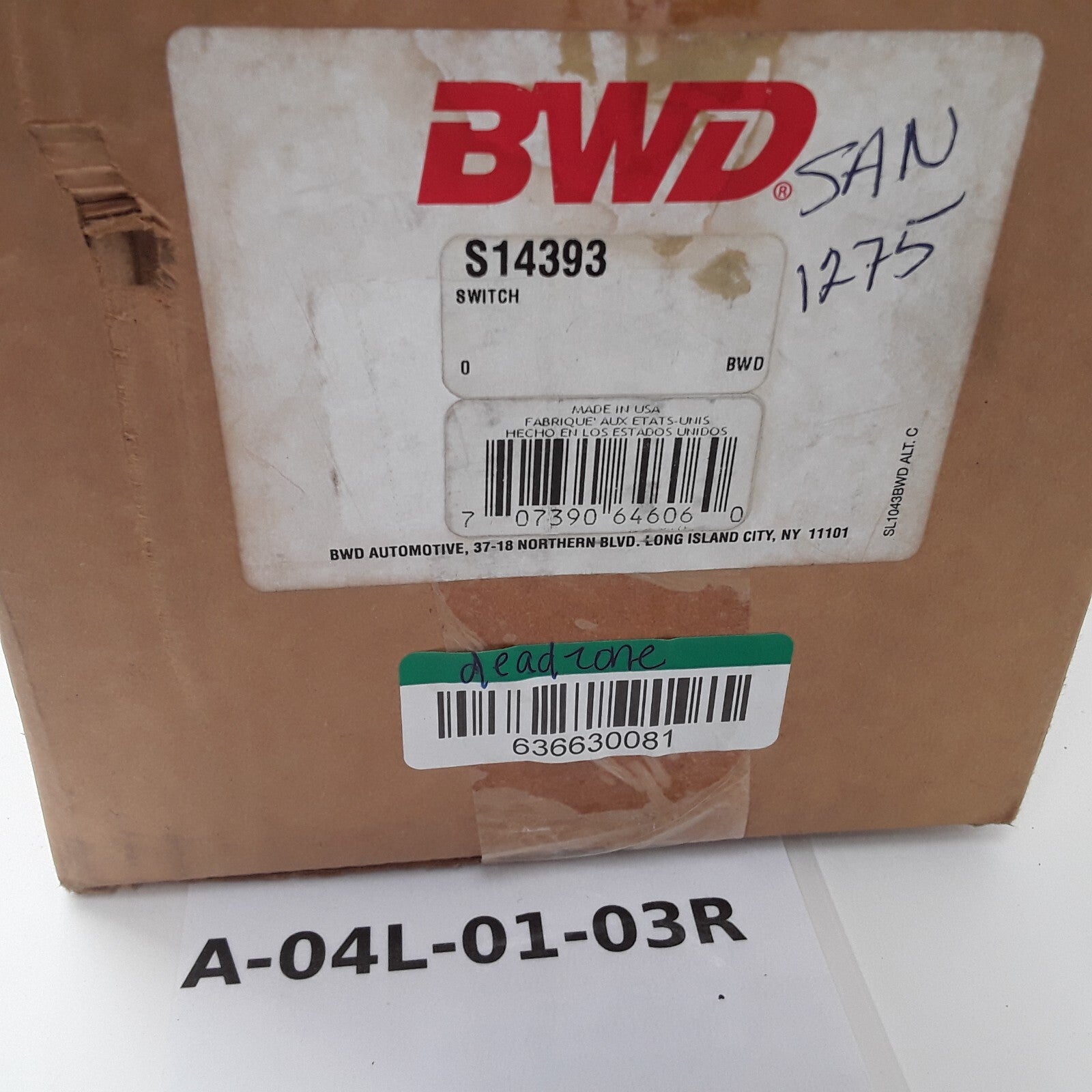 BWD S14393 Multi Function Column Switch Fits Jeep Liberty (2002 2003 2004-2007)