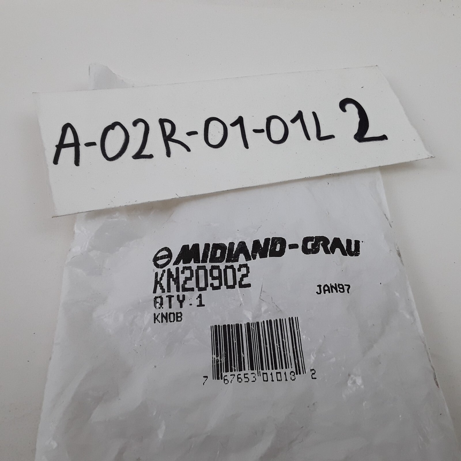 Midiand Grau Dash Knob - For Pin Type Push-Pull Valves Blue, 3/8" Mounting Shaft