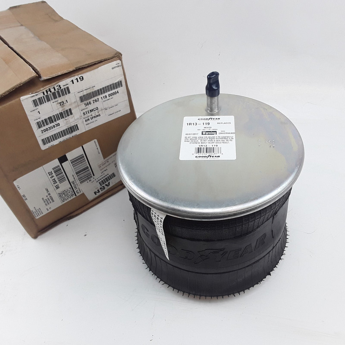 Goodyear 1R13-119 Air Suspension Spring Rolling Lobe For Trucks & Trailer