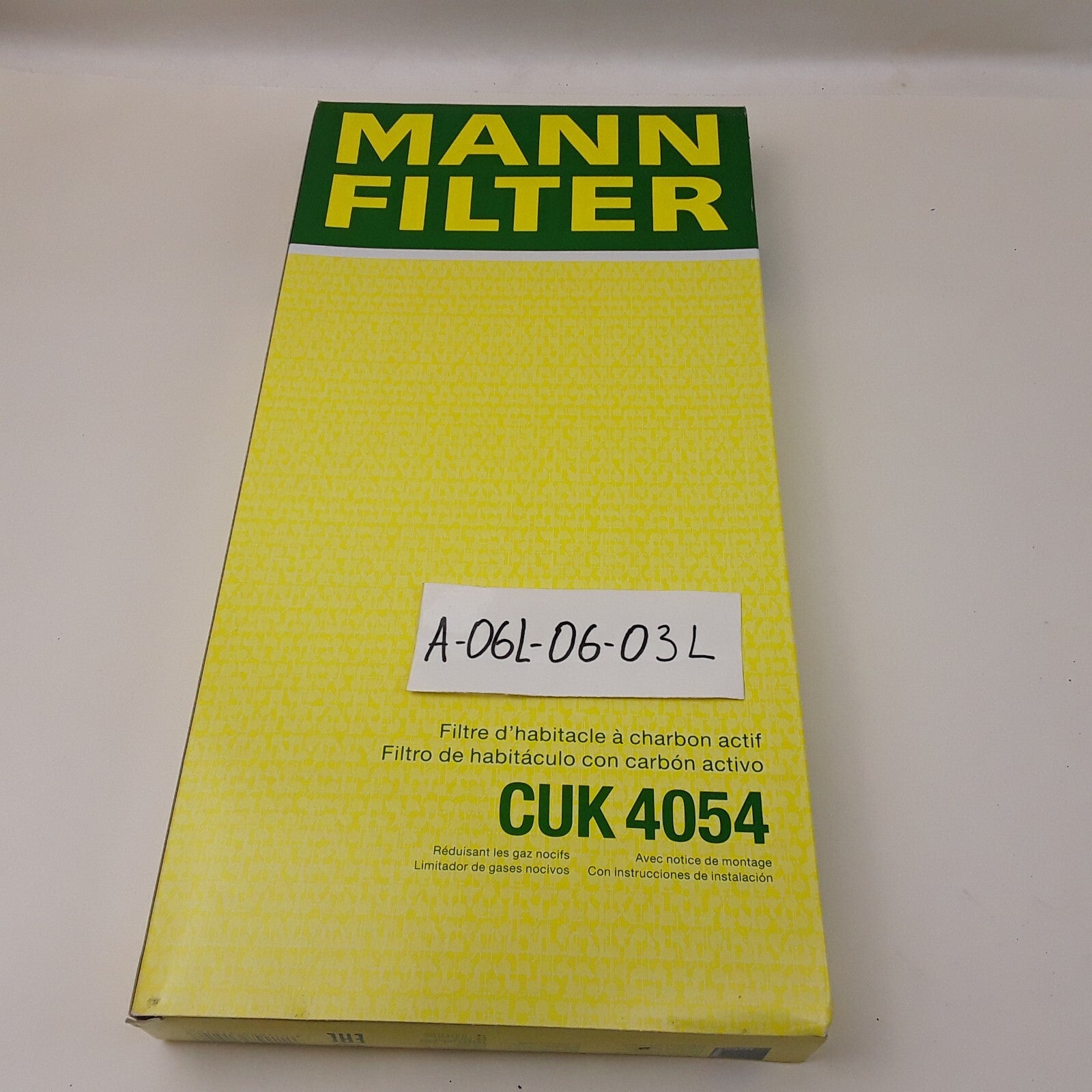 Mann-Filter CUK4054 Cabin Air Panel Fits Mercedes-Benz B200 2006 2007 2008-2011