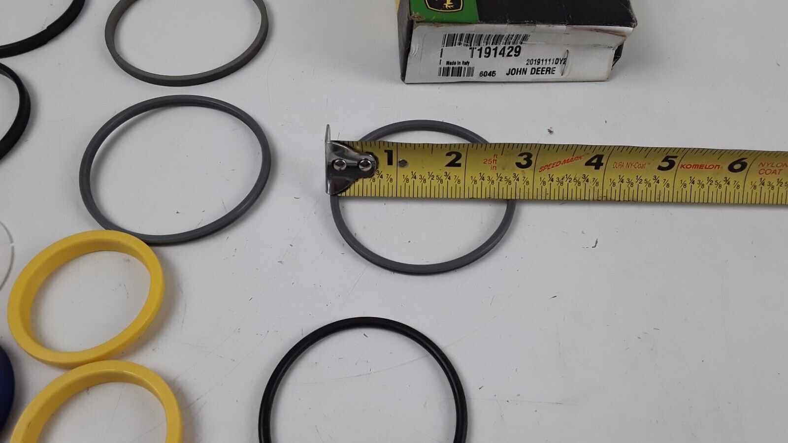 John Deere Seal Kit Steer Cylinder T191429 410G Backhoe Loader, 485E, 486E, 488E - HotCarParts