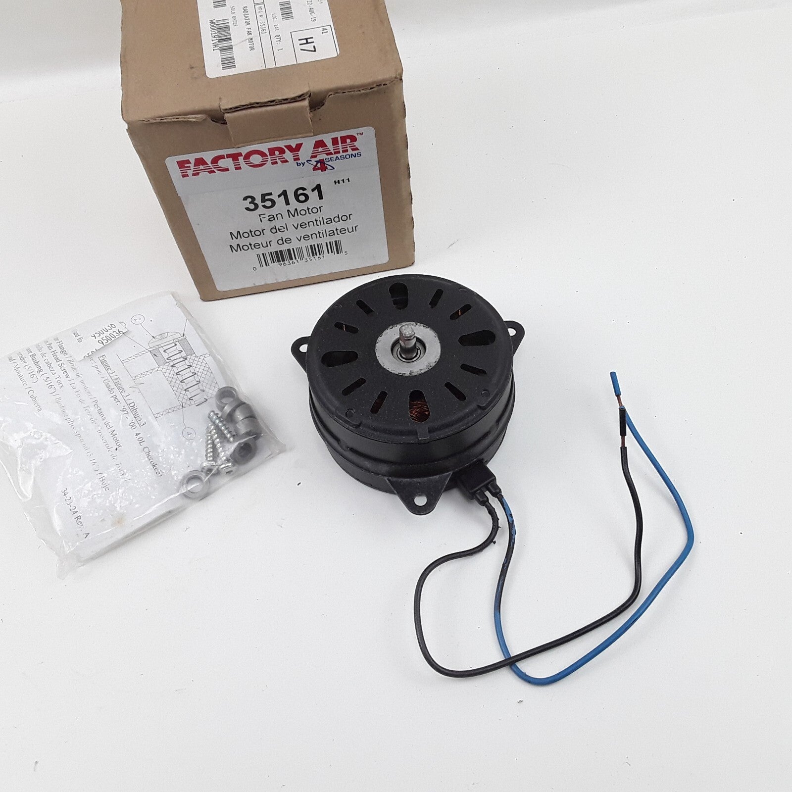 Four Seasons 35161 Engine Cooling Fan Motor Fits Jeep Cherokee (1995 1996-2001)