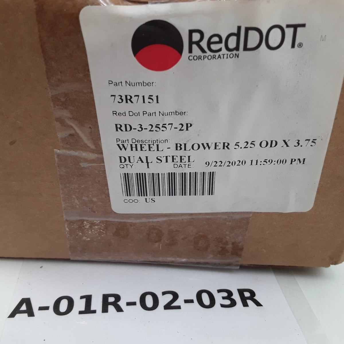 Red Dot 73R7151 HVAC Blower Motor Wheel Fits Ford Renault Peterbilt (1978-2003)