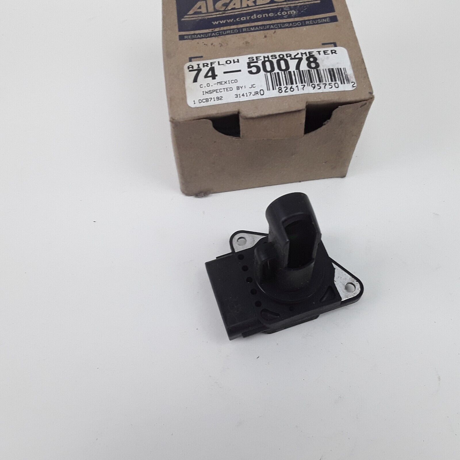 Cardone 74-50078 Mass Air Flow Sensor Black Plastic Bolt-On For Jaguar 2003-2009