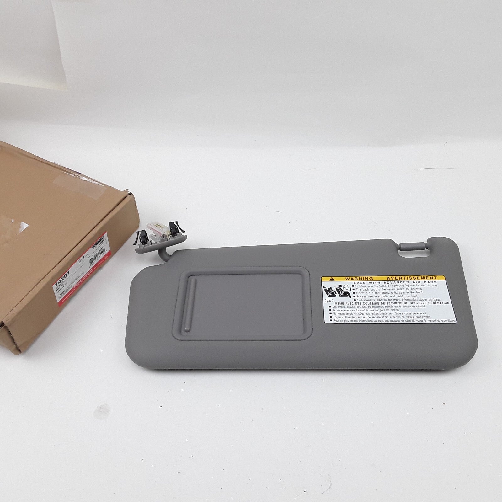 Dorman 74201 Left Sun Visor Assembly Gray Fits Toyota RAV4 2006 2007 2008 2009