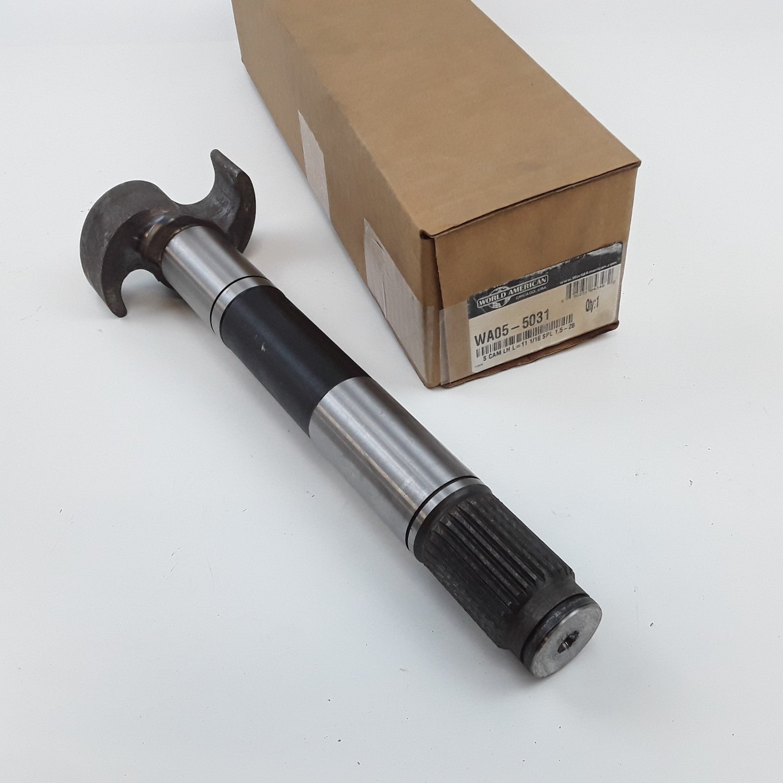 World American WA05-5031 Left Air Brake Camshaft 11-1/16" Length For Trailer