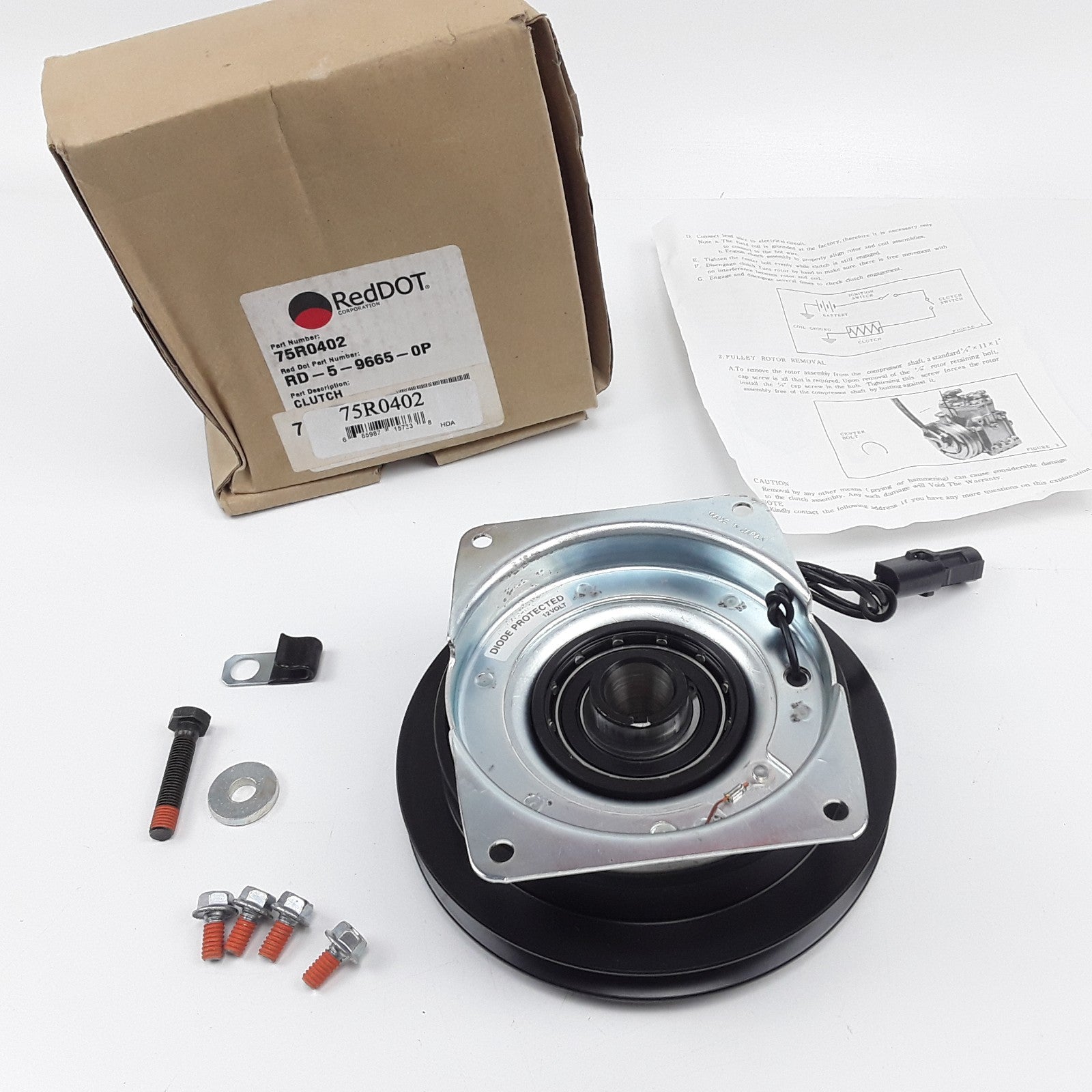 Red Dot 75R0402 A/C Compressor Clutch 12V MA-M13 RD-5-9665-0P