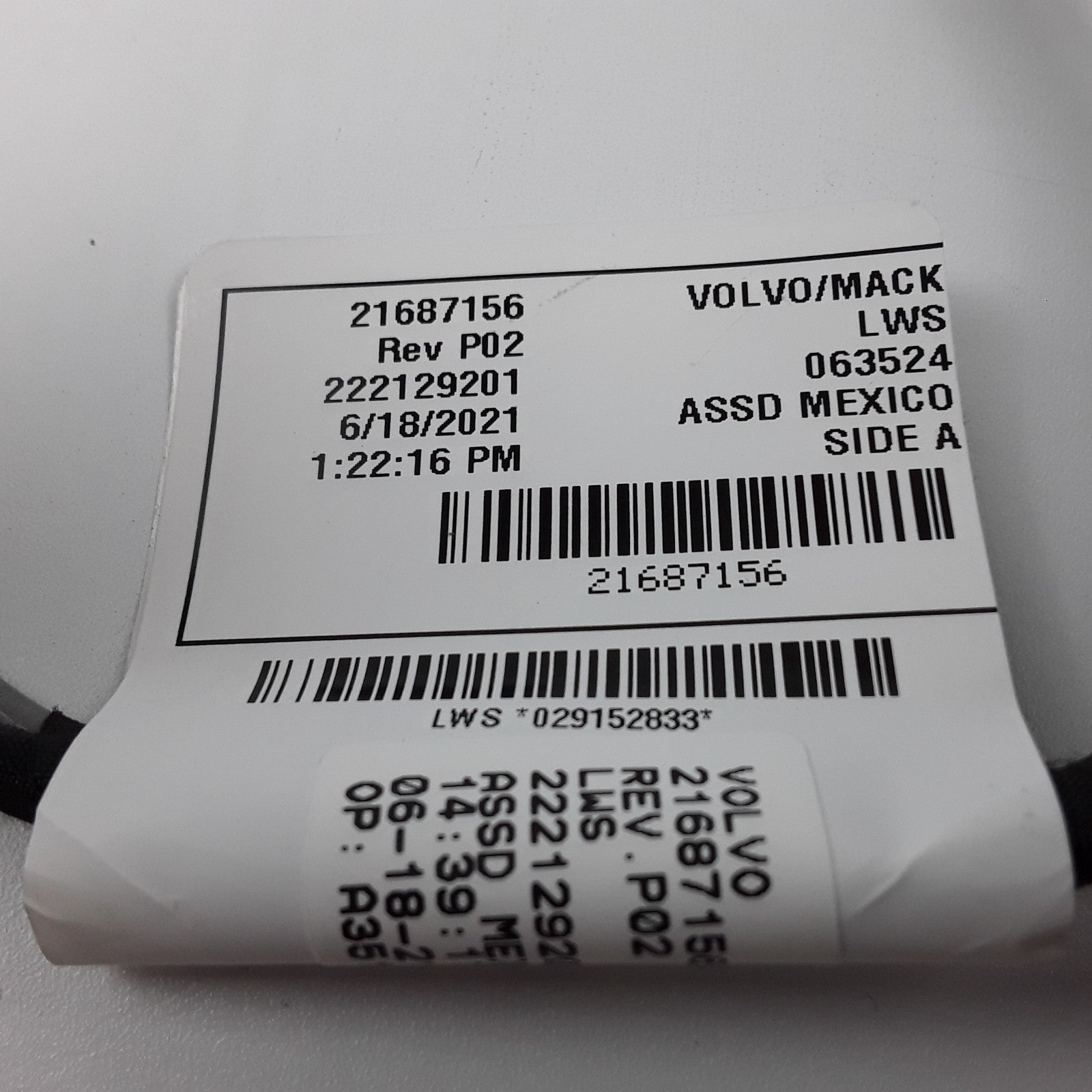 Volvo 21687156 Multi-Purpose Wire Cable For Volvo Mack Trucks