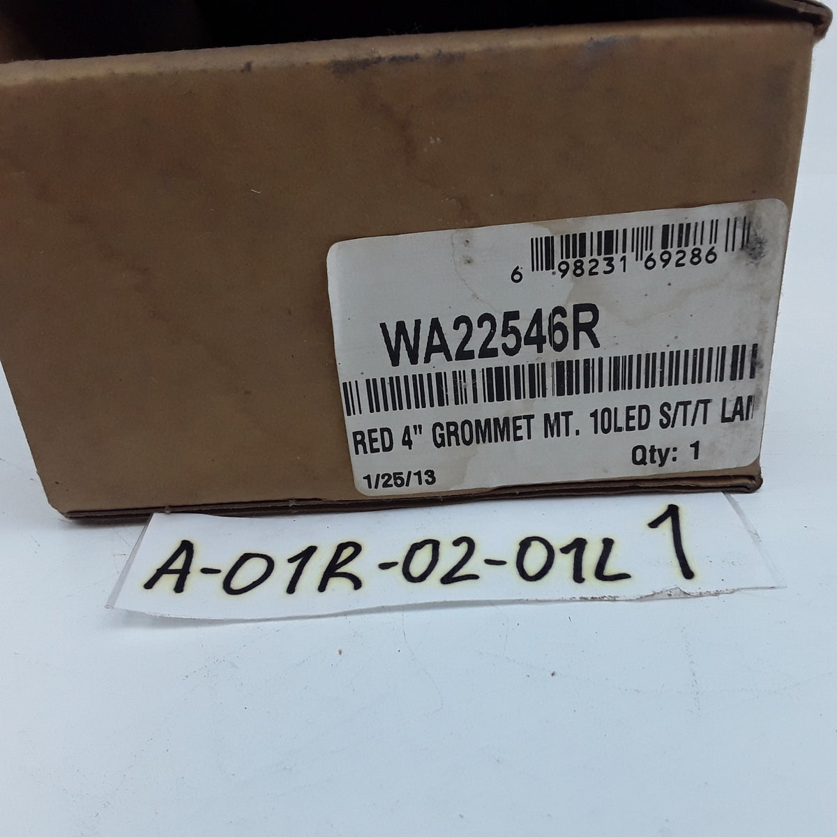 Red 4" Round 10-LED Grommet Mount S/T/T Lamp Box Midwest Truck WA22546R
