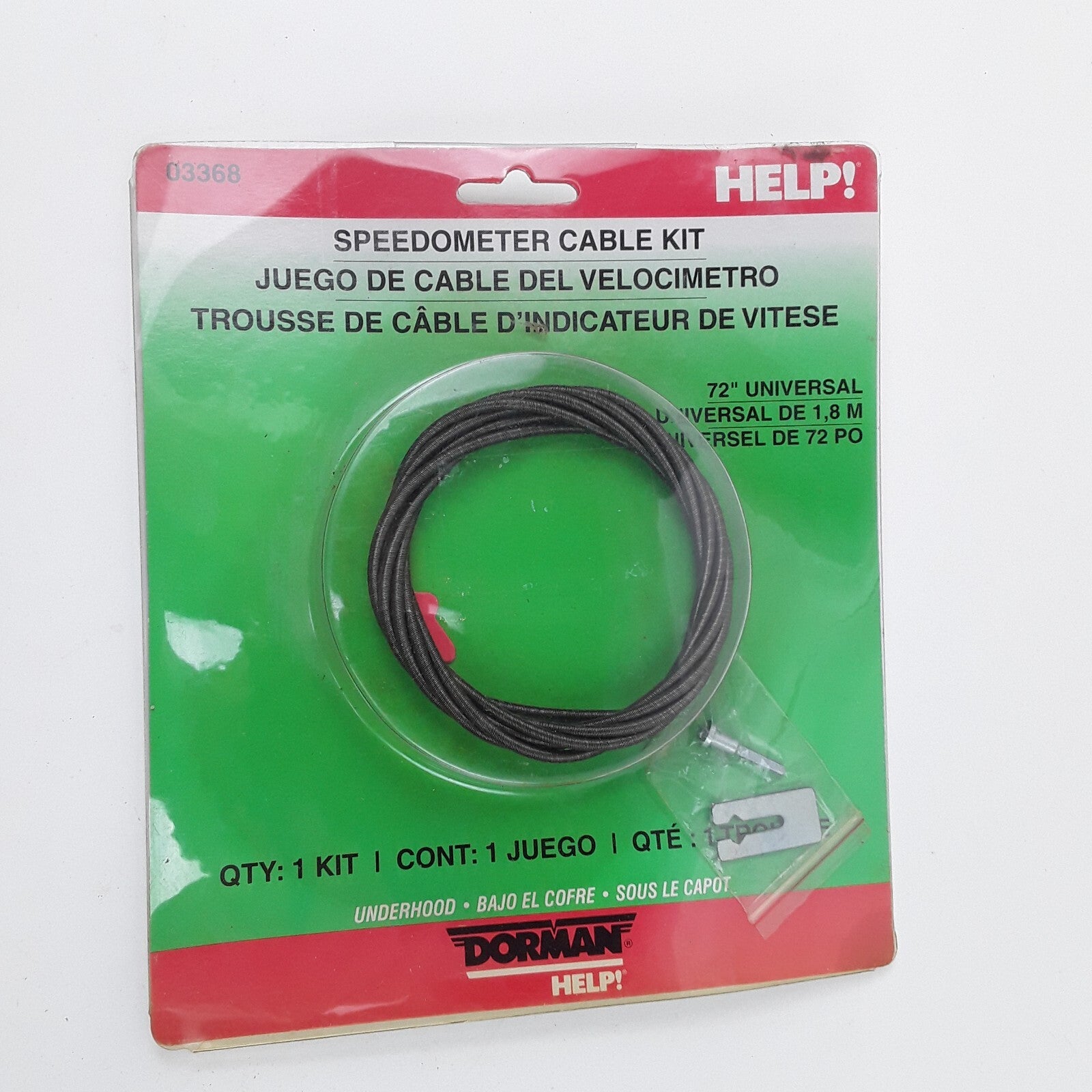 Dorman 03368 Speedometer Cable Kit Contains 72 in Cable 1 Tip & 1 Crimping Tool