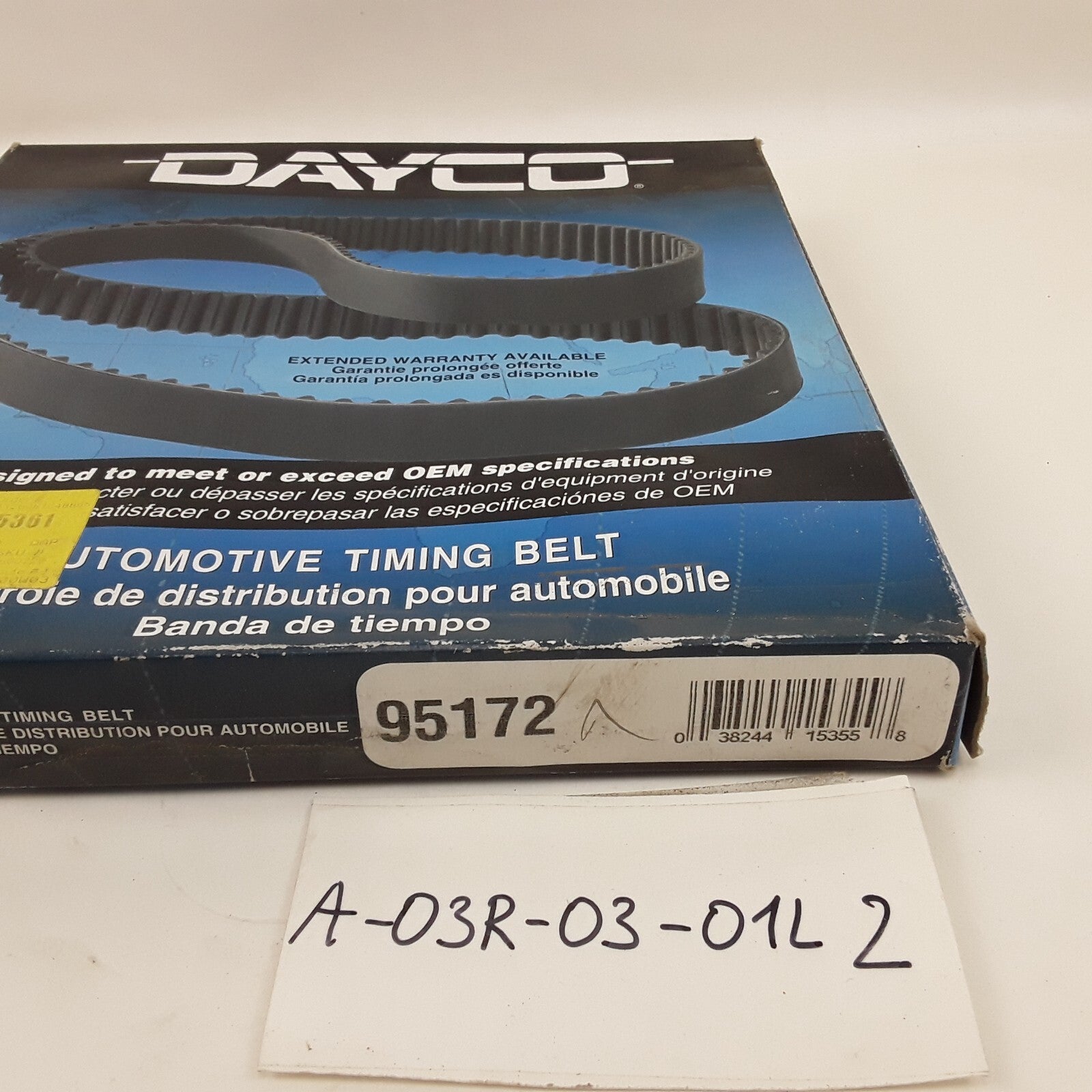 Dayco 95172 Engine Timing Belt Fits Subaru Legacy Impreza (1990 1991 1992-1998)