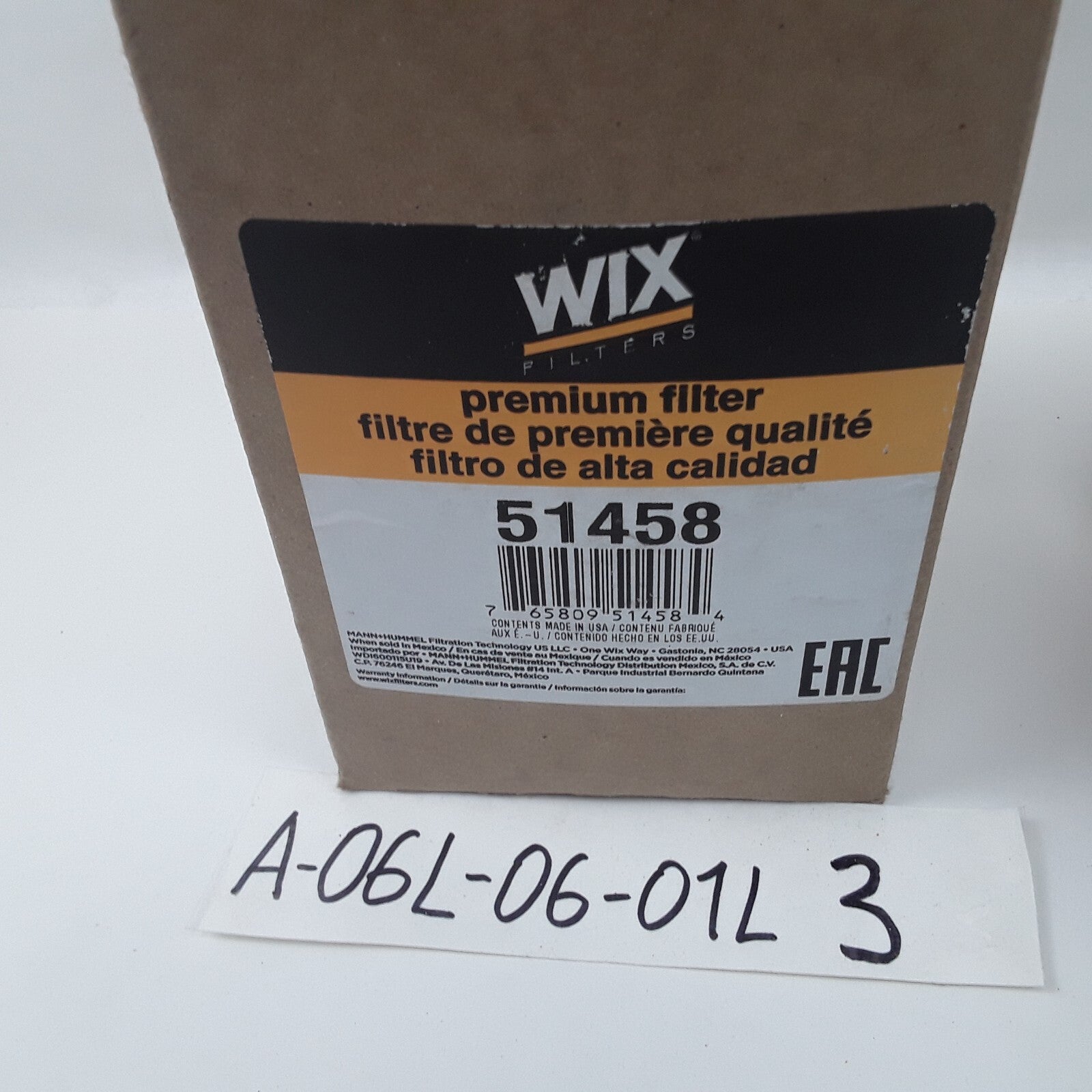 Wix 51458 Heavy Duty High Performance Premium Spin-On Lube Engine Oil Filter