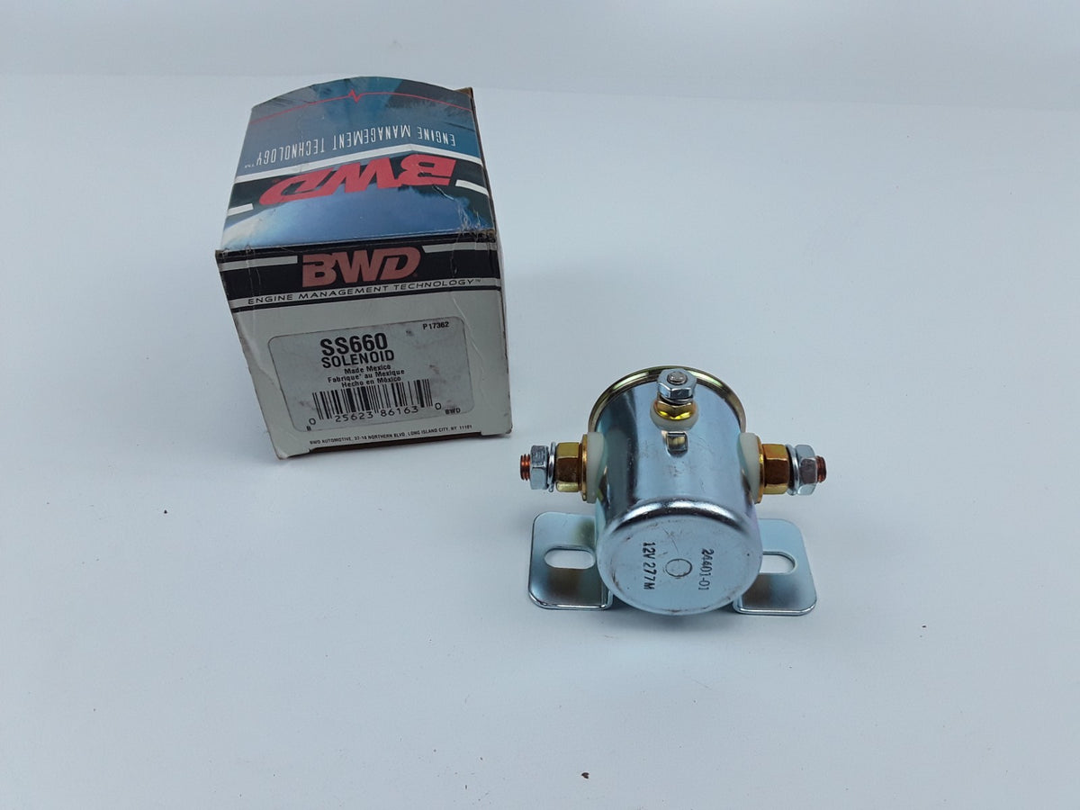Starter Solenoid 12V 85 A 10-32 thread and 5/16"-24 thread copper terminal 5