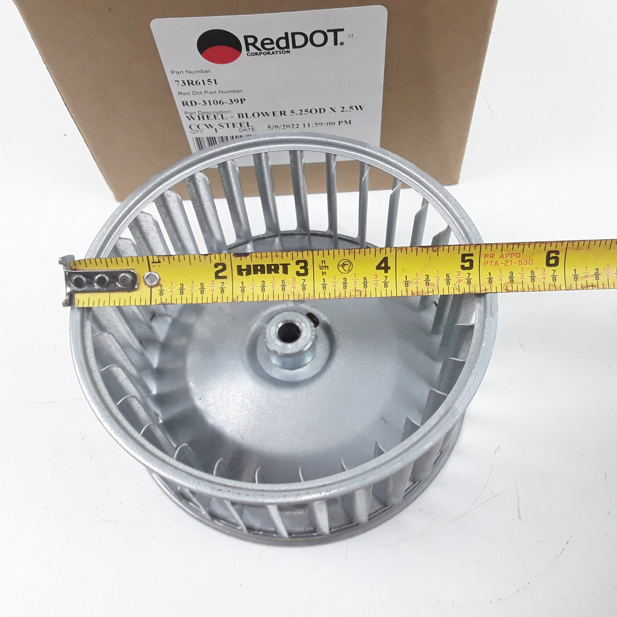 Red Dot 73R6151 Blower Motor Wheel Assembly Heavy Duty High Performance