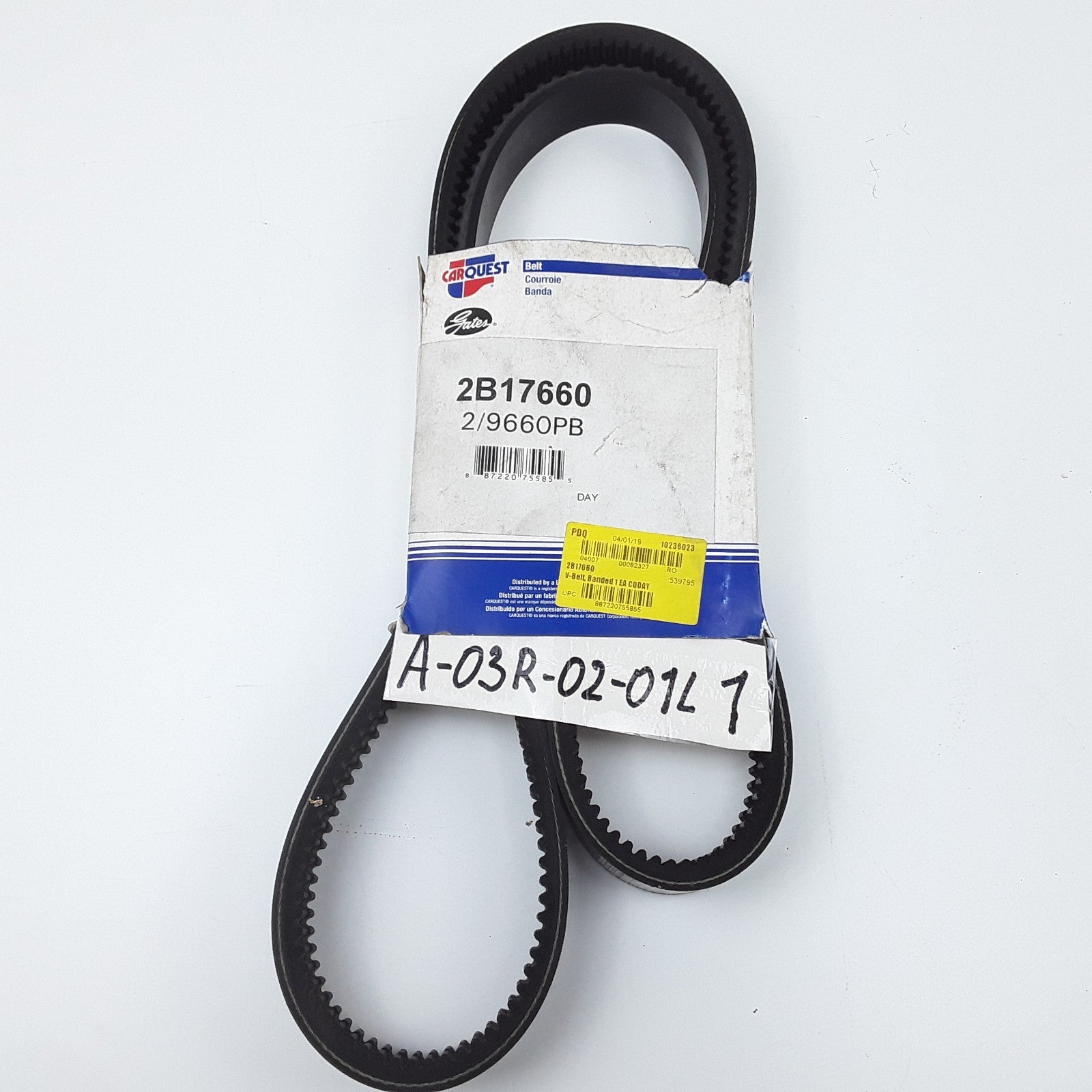 Gates 2/9660PB Drive Belt Fits Blue Bird Chevrolet GMC Peterbilt Mack 1983-1996